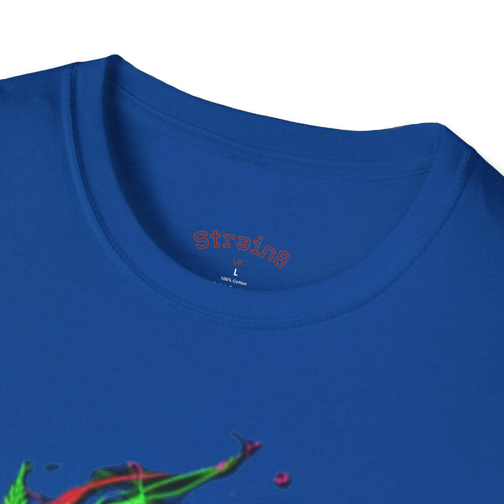 Strain8-UK Chocolate Brown Monogram T‑Shirt — Green Vines Rustic Letter S8 Graphic Tee