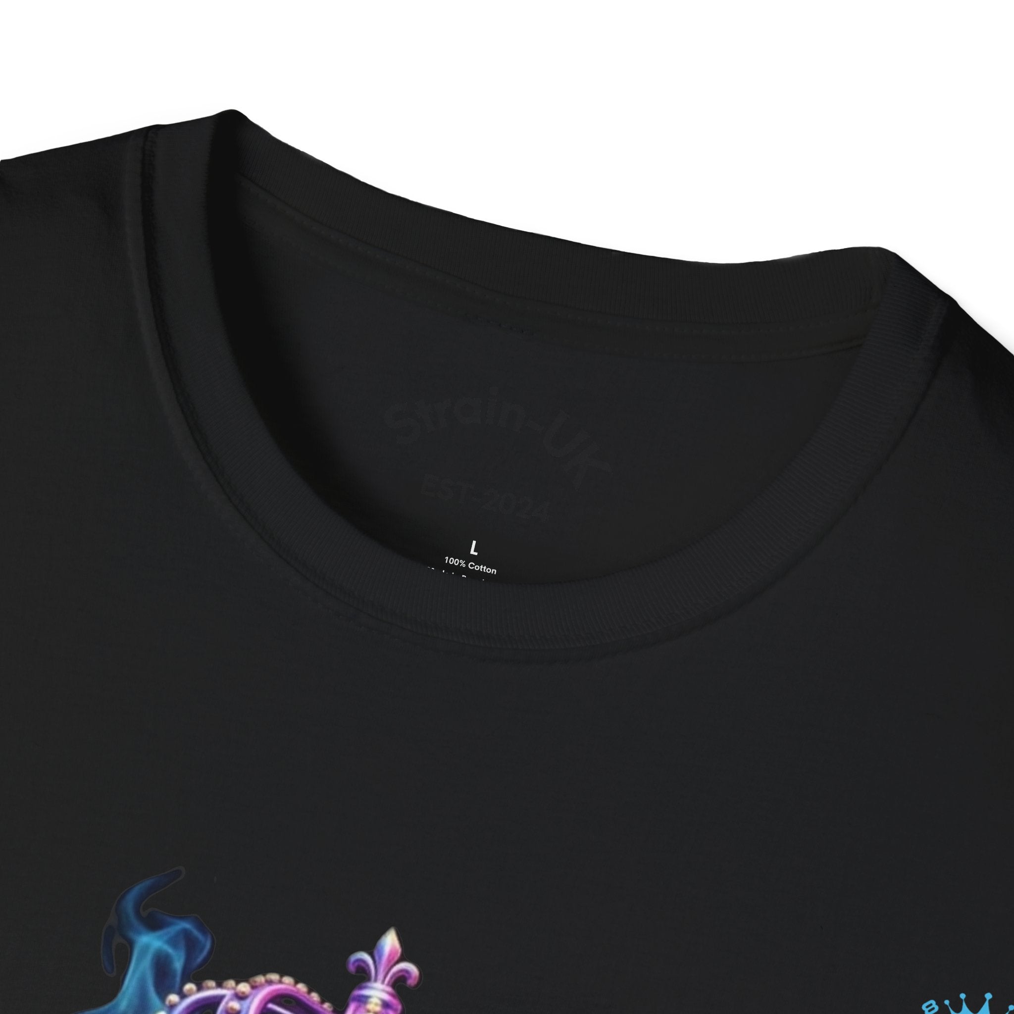 Strain8-UK T-Shirt — Vibrant Floral Design With Original Logo Graphic Tee