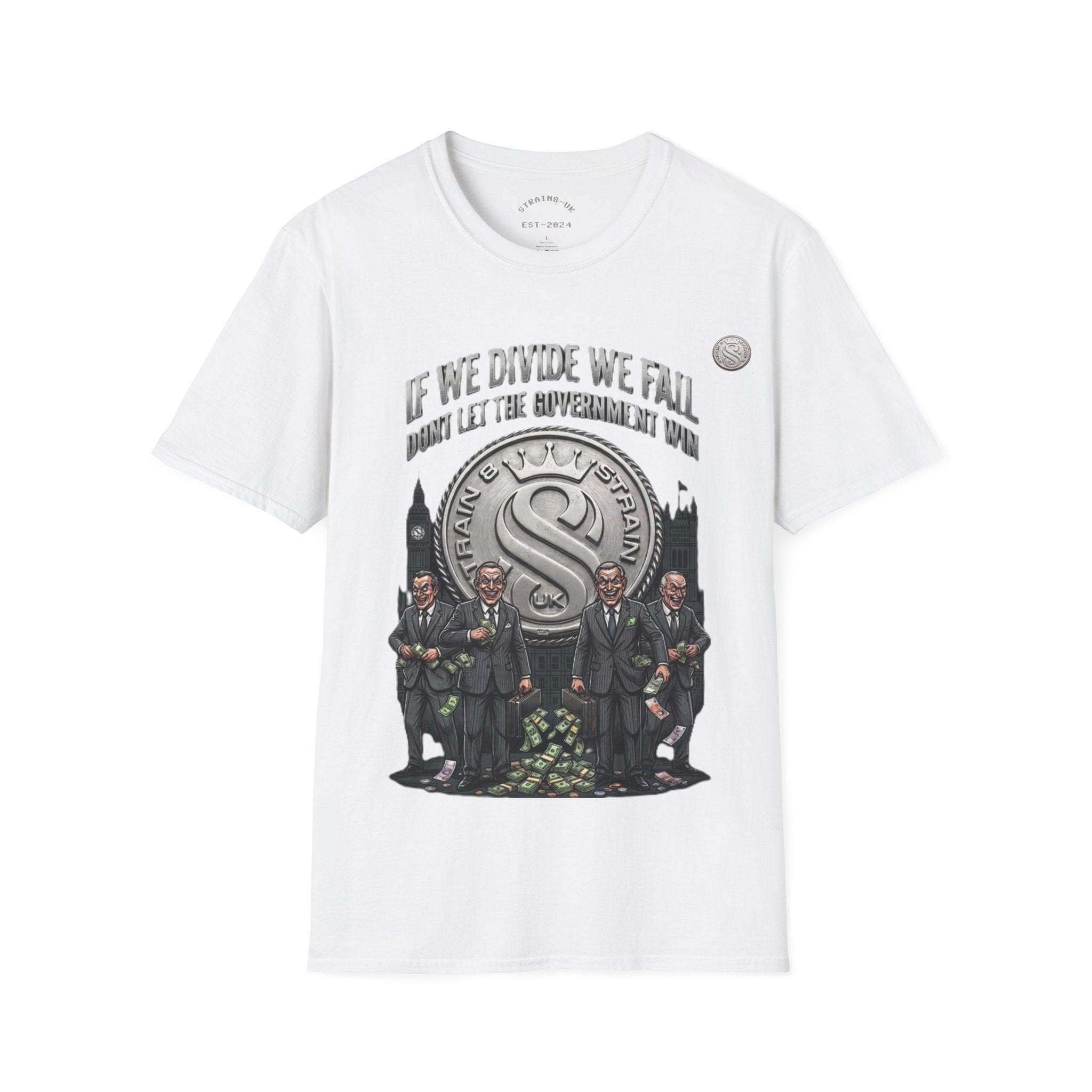 Strain8-UK If We Divide We Fall T-Shirt — Vintage Union Solidarity Graphic Tee