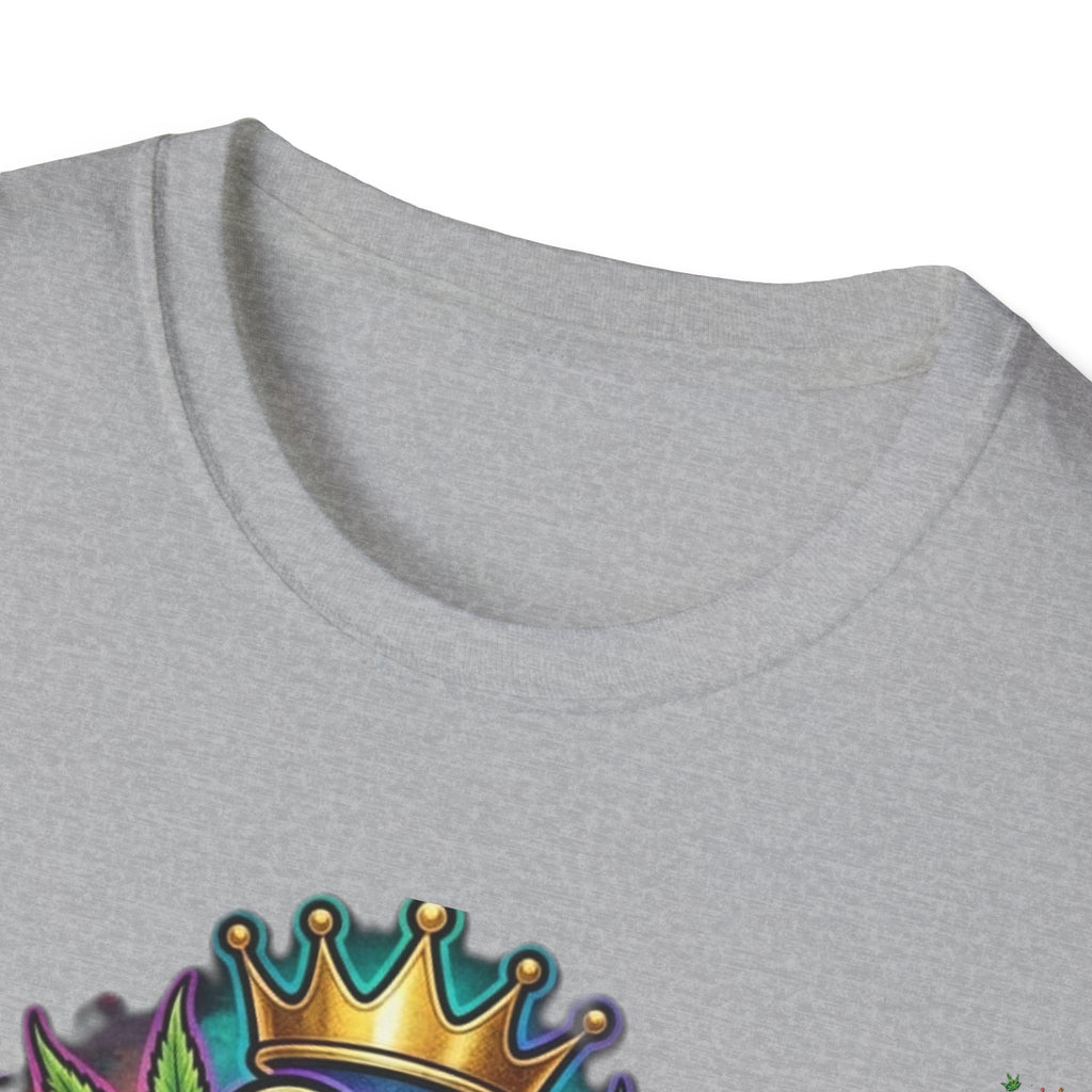 Mrs Always Right Cannabis Strain8-UK  T-Shirt - Colourful Crowned S8-UK Logo Leaf Design