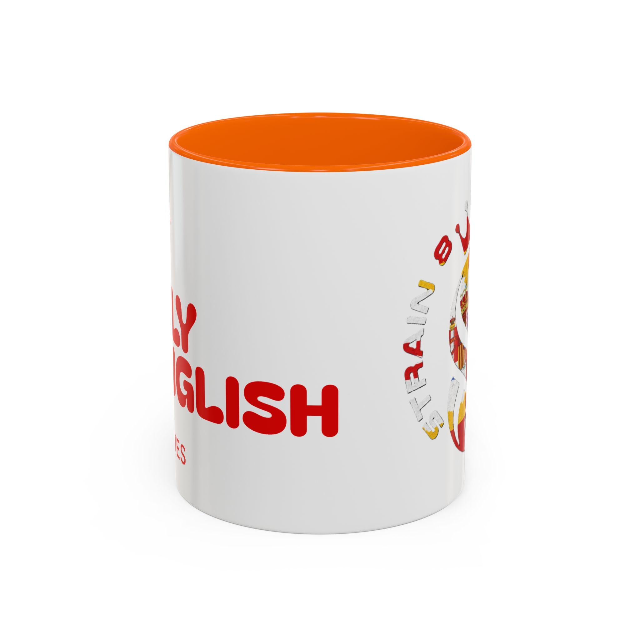 Strain8-UK Fully Spanglish Pride Accent Coffee Mug — 'Soy Español' Crown Monogram (11/15oz)