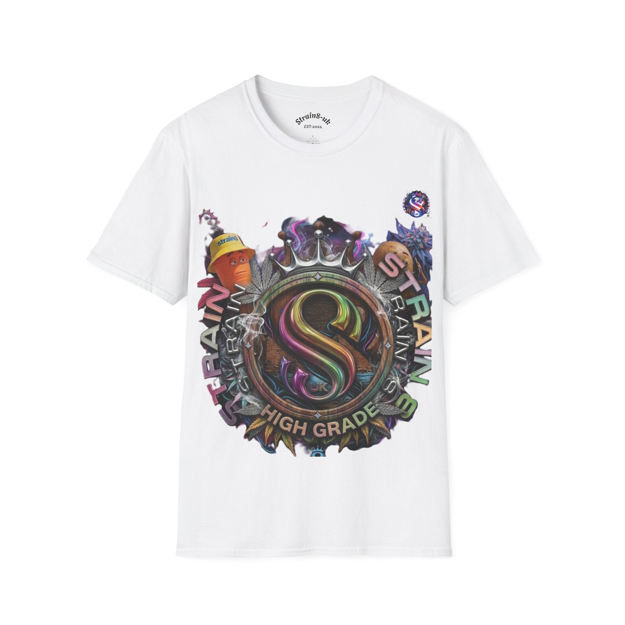 Graffiti Skate Strain8-UK Logo Original Logo T-Shirt — 'High Grade' Streetwear Graphic Tee