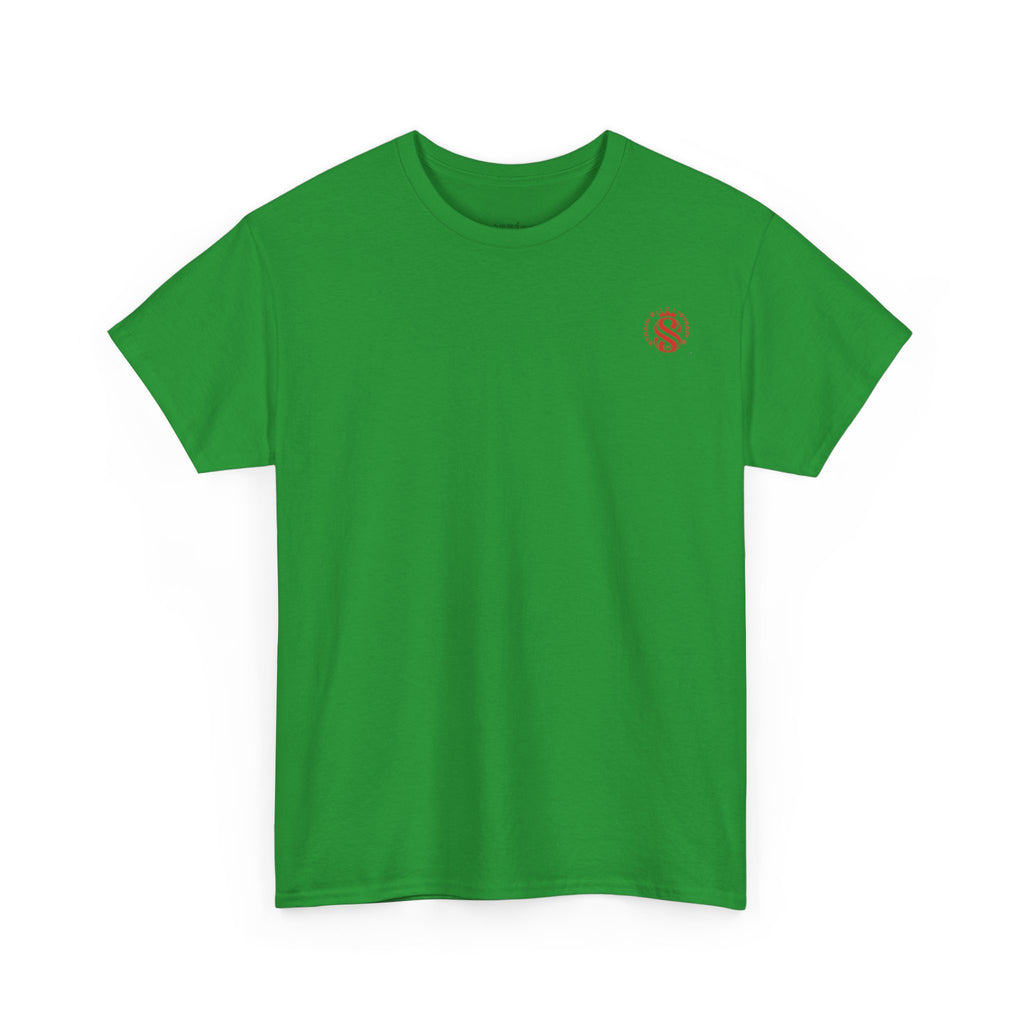 Strain8-UK Graphic Tee — "Don’t Mind the Smell I’m All About Green Peace" Retro Pixel Design