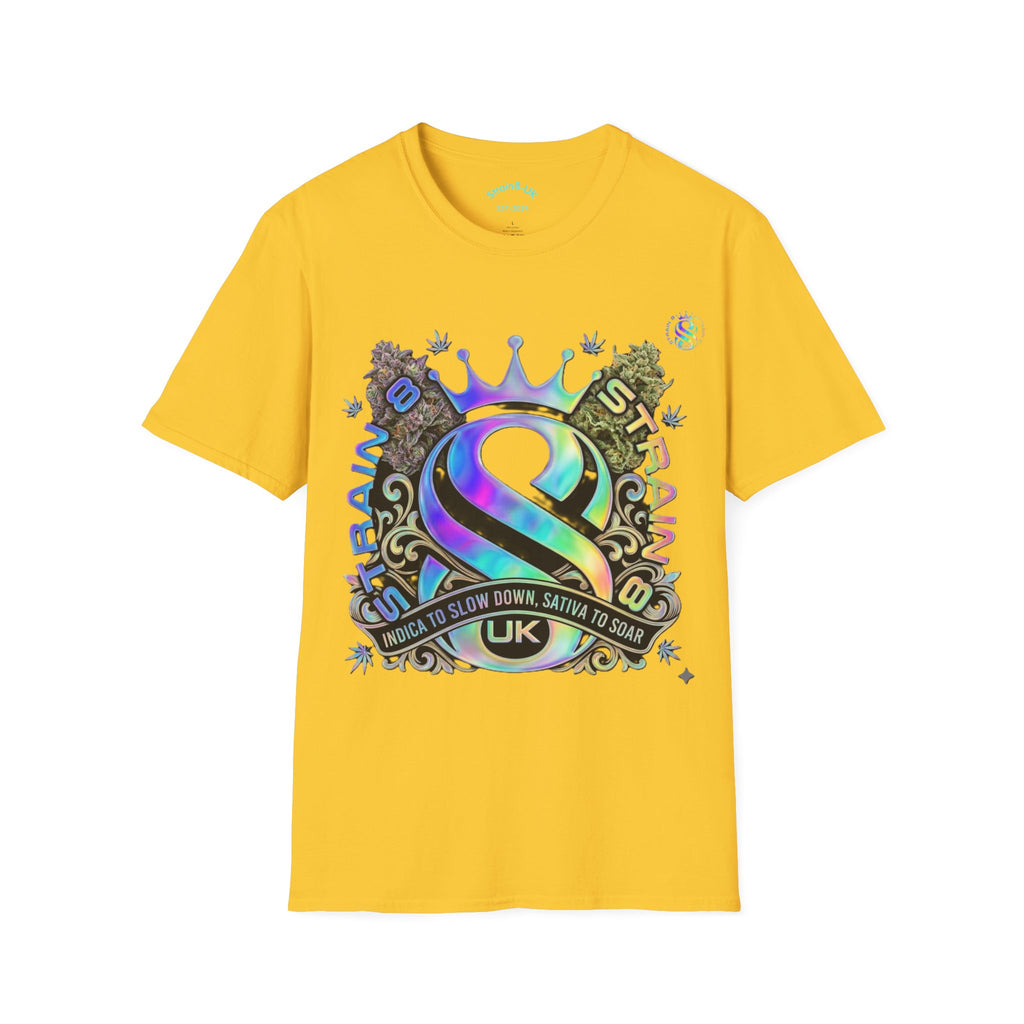 Ampersand S8-UK Logo Crown Graphic T-Shirt — Indica/Sativa S8-UK Streetwear Tee