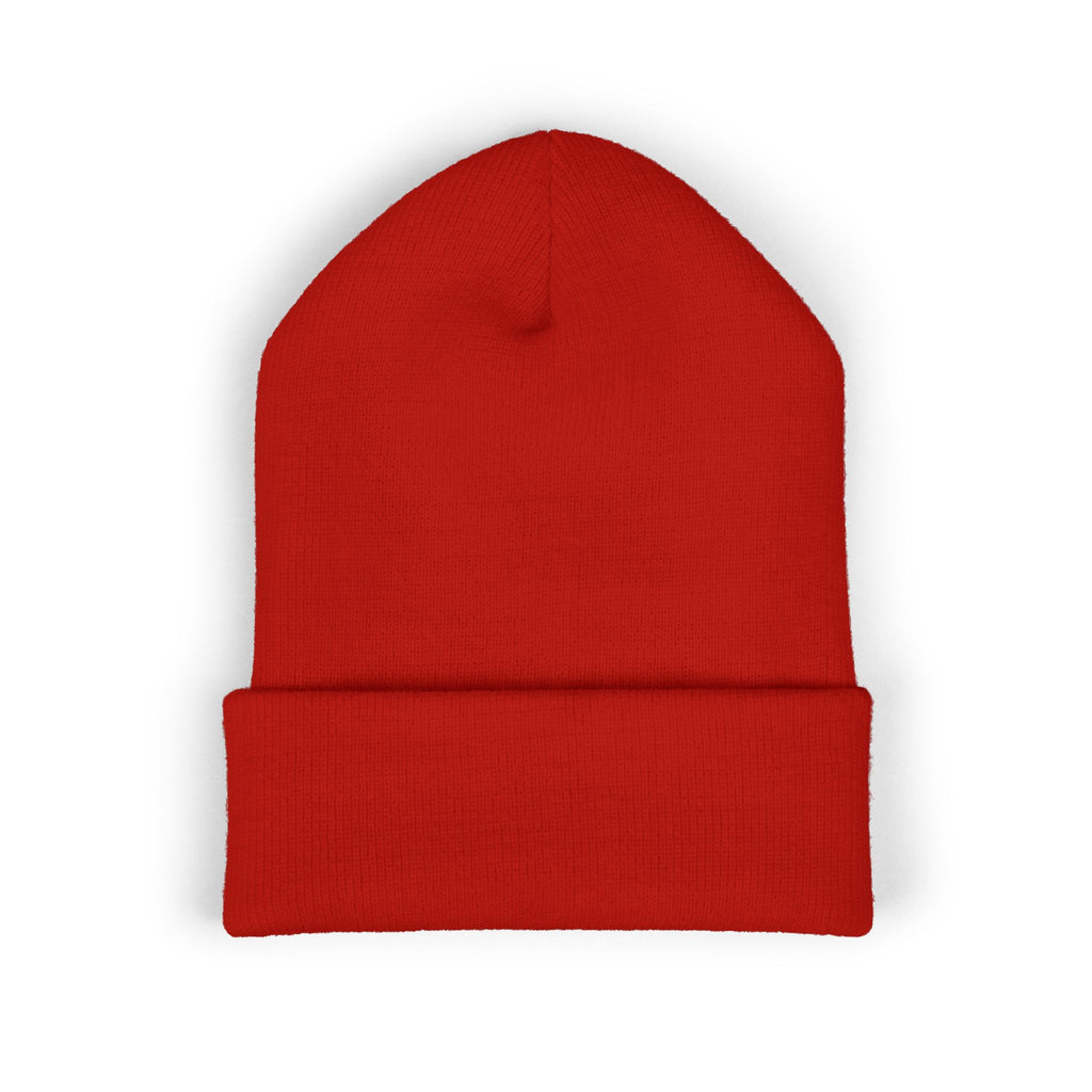 Embroidered Graffiti S8-UK Logo Cuffed Beanie — Cozy Knit Winter Hat
