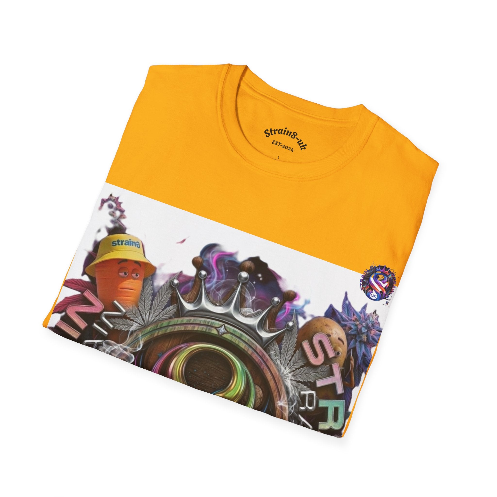 Graffiti Skate Strain8-UK Logo Original Logo T-Shirt — 'High Grade' Streetwear Graphic Tee