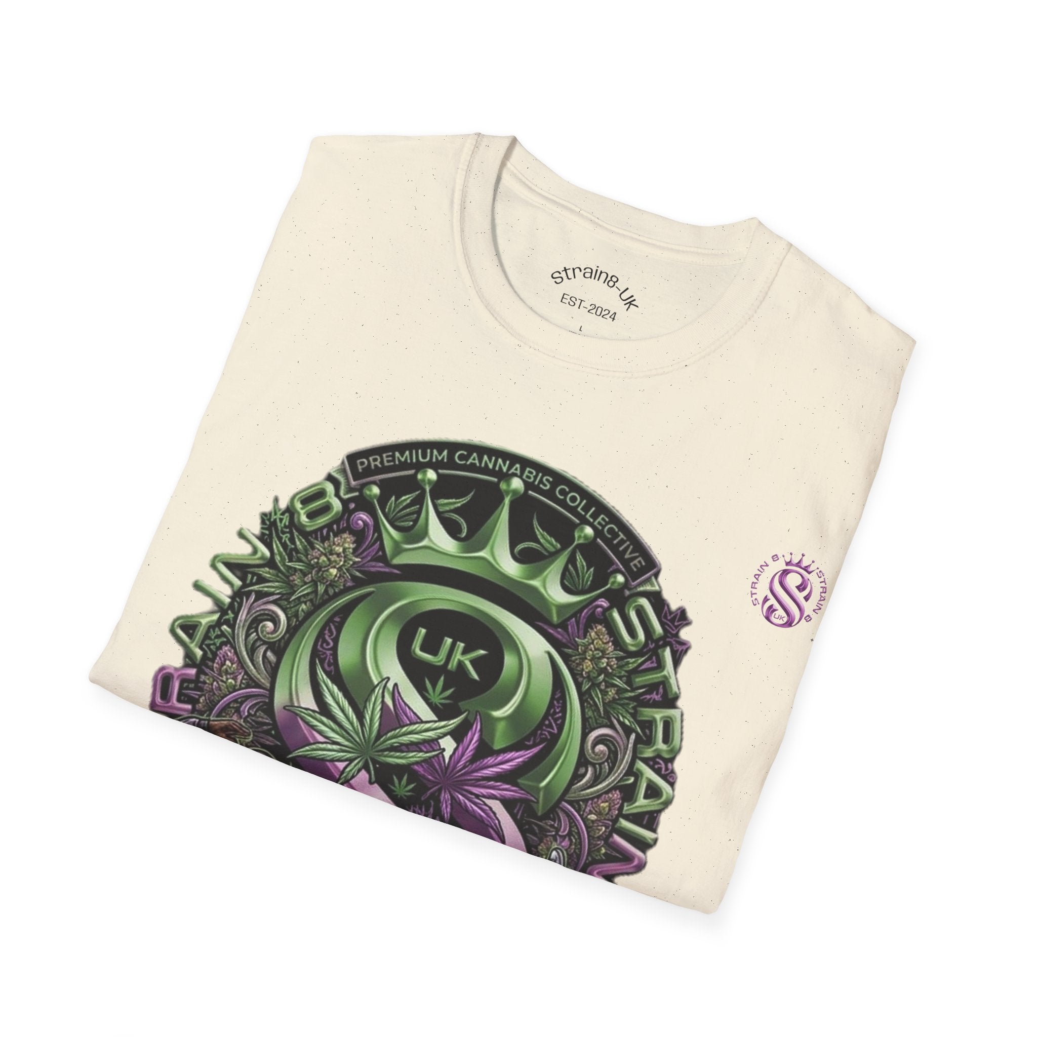 Strain8-UK Graffiti Cannabis/B-Boy Themed '8th Element' Graphic T-Shirt