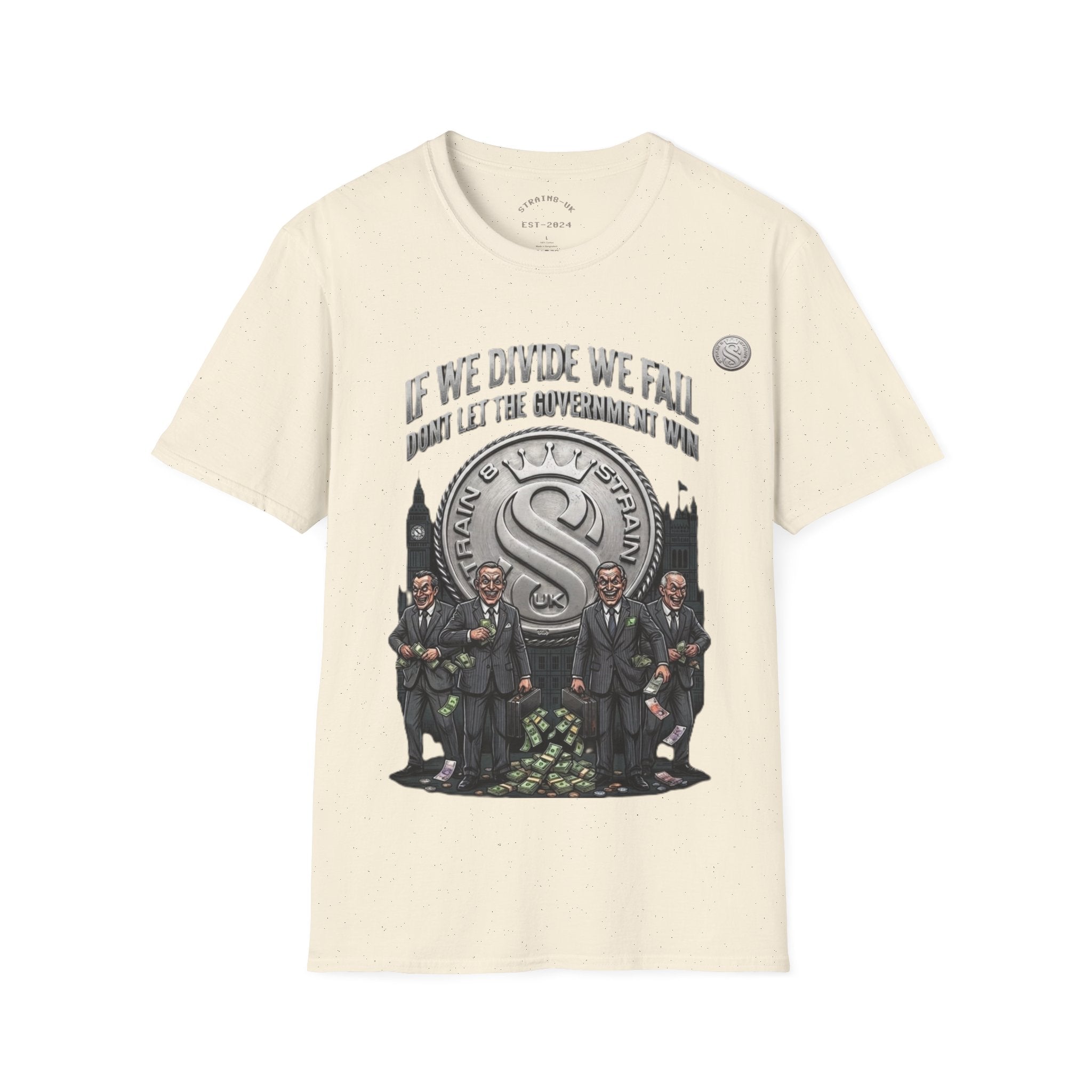 Strain8-UK If We Divide We Fall T-Shirt — Vintage Union Solidarity Graphic Tee