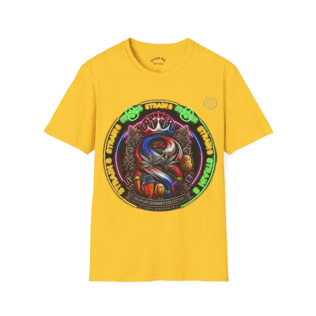 Psychedelic Dtrain8-UK Crowned Graphic T-Shirt