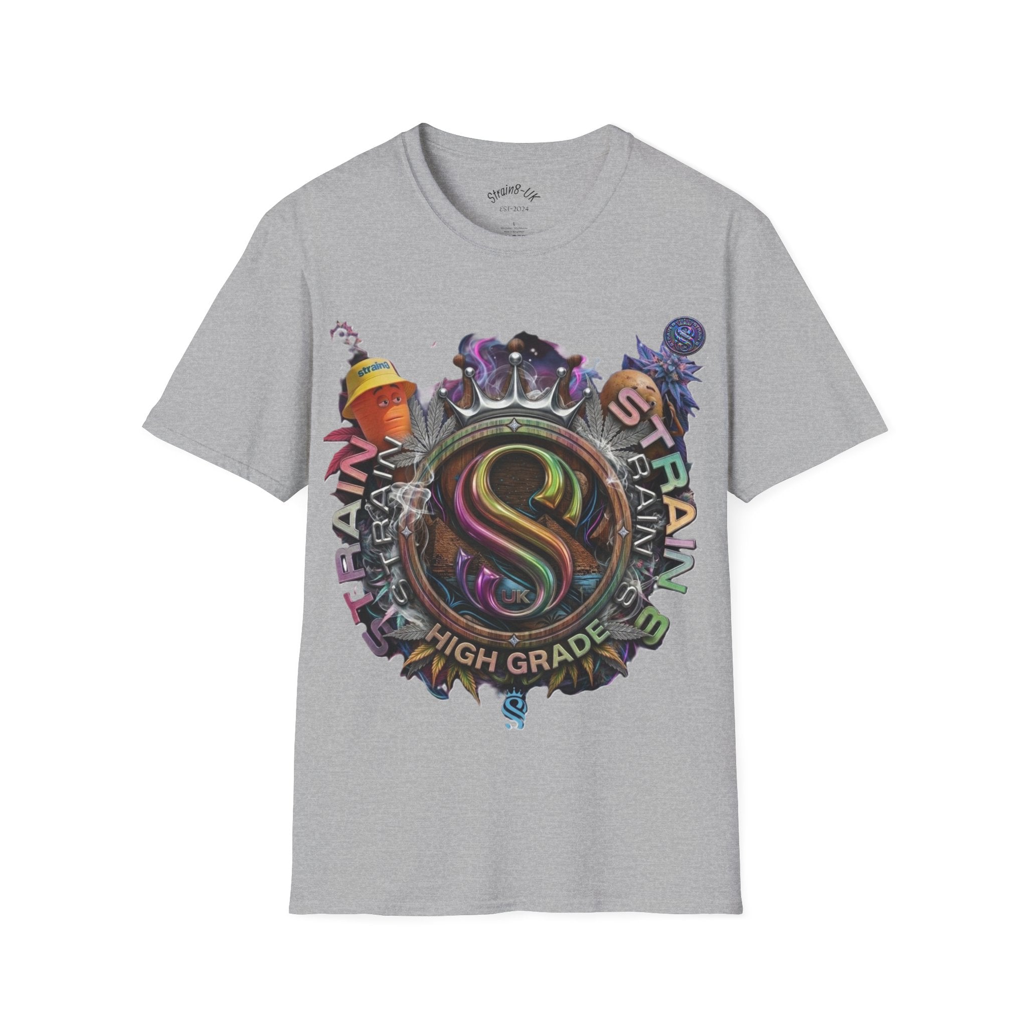 High Grade Strain8-UK Original  Logo Graphic T-Shirt Ted&Fred