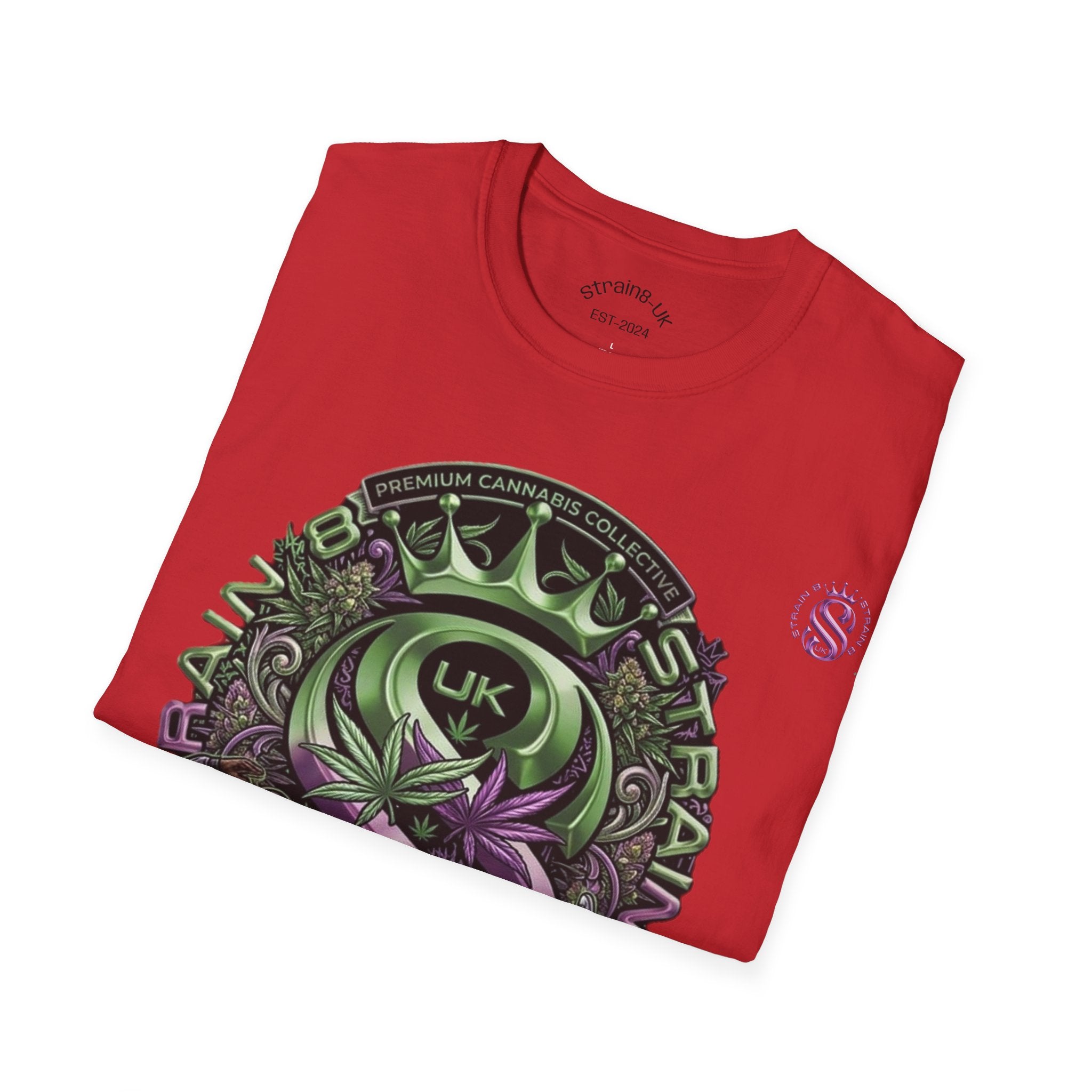 Strain8-UK Graffiti Cannabis/B-Boy Themed '8th Element' Graphic T-Shirt