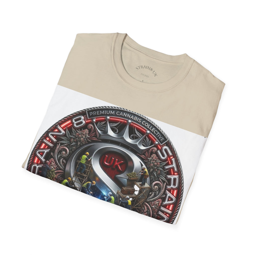 Strain8-UK  Audio Speaker Logo build Graphic T-Shirt