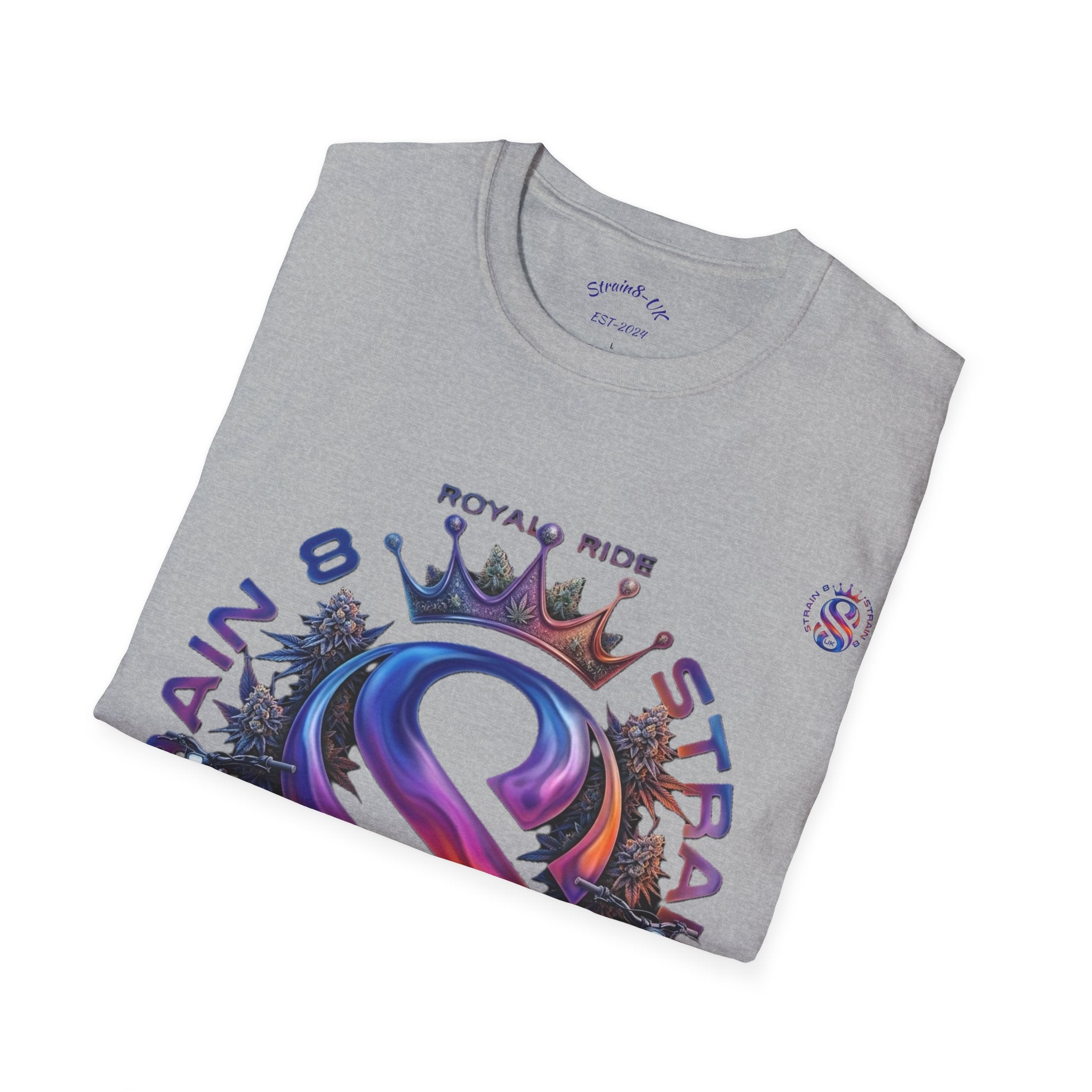 Royal Strain8-UK  Graphic T-Shirt — Bold Crowned "S8-UK" E-Bike Logo Tee