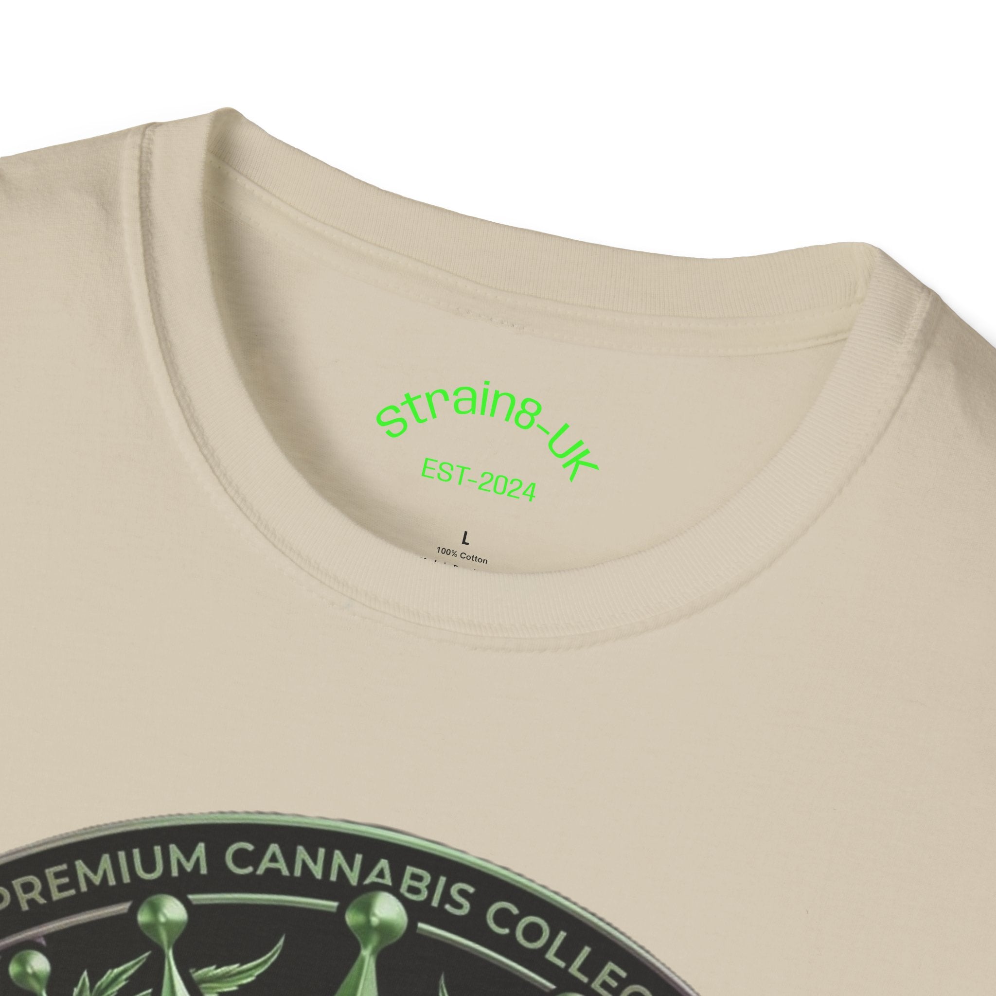Strain8-UK Cannabis Crown Graffiti T-Shirt — S8-UK Green & Purple Streetwear