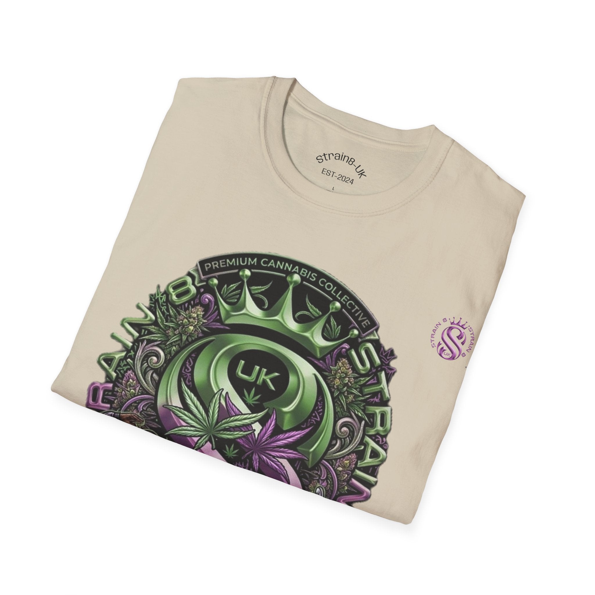 Strain8-UK Graffiti Cannabis/B-Boy Themed '8th Element' Graphic T-Shirt