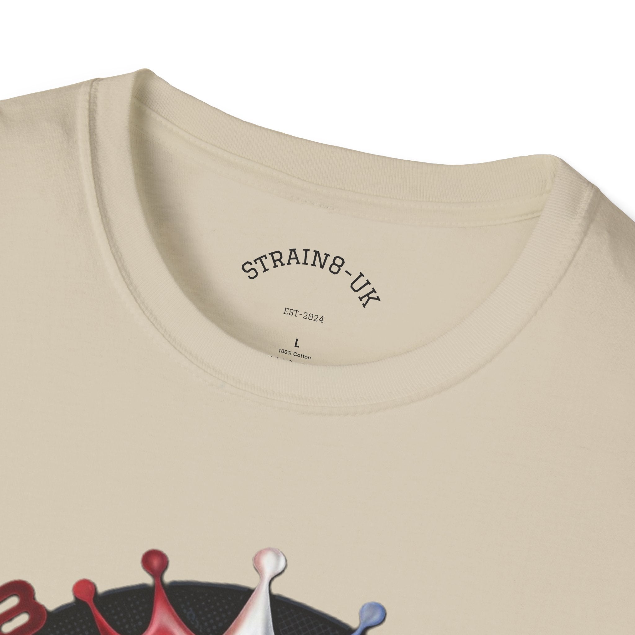 Strongest in the UK T-Shirt — Union Flag Crown Graphic Strain8-UK Tee