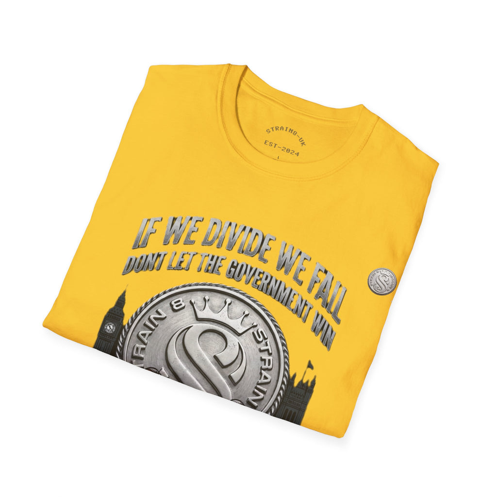 Strain8-UK If We Divide We Fall T-Shirt — Vintage Union Solidarity Graphic Tee