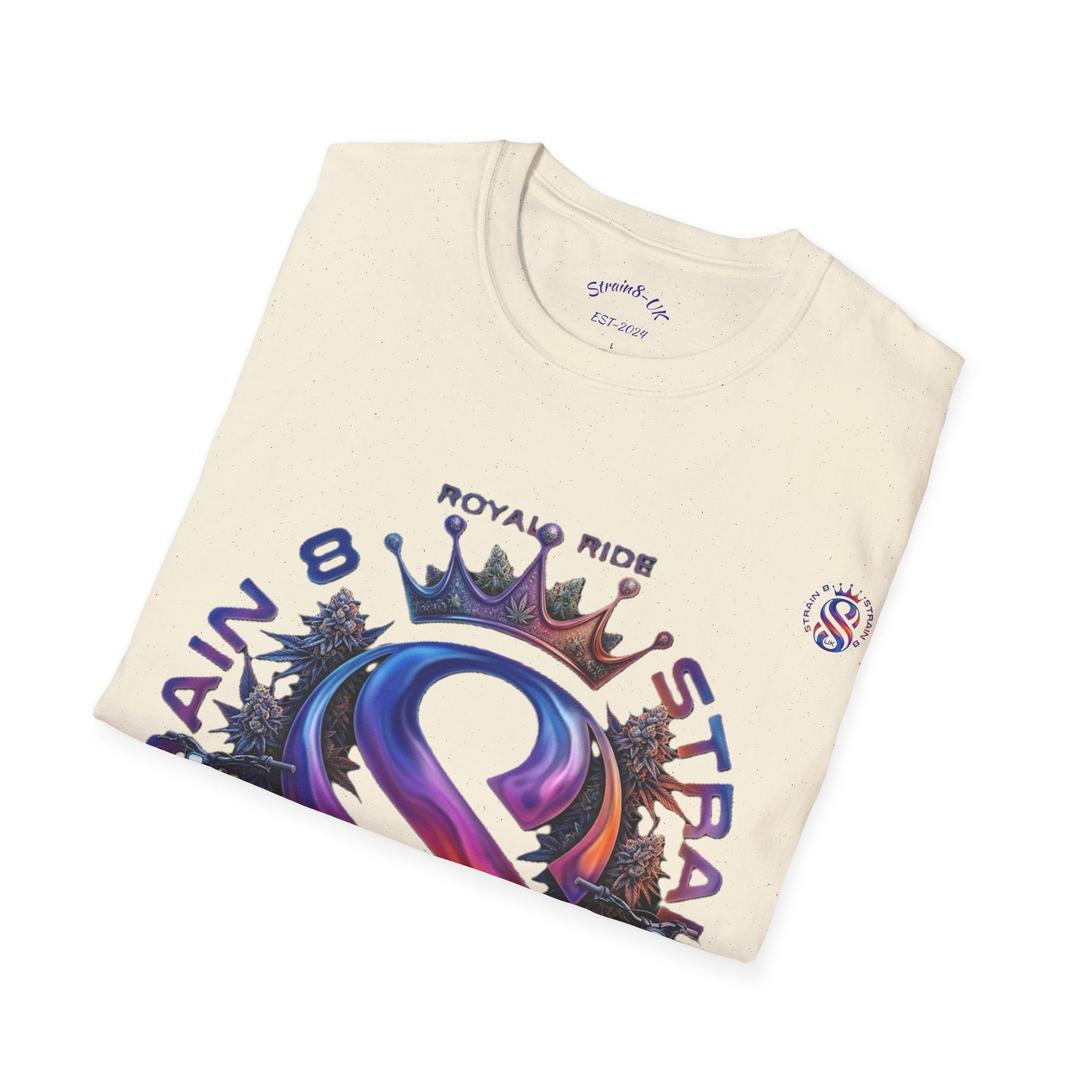 Royal Strain8-UK  Graphic T-Shirt — Bold Crowned "S8-UK" E-Bike Logo Tee