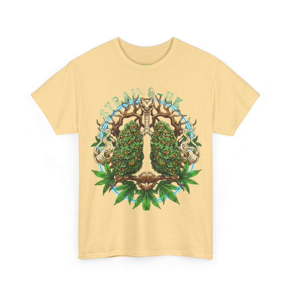 Strain8-UK Weed Lungs Cannabis Art T-Shirt