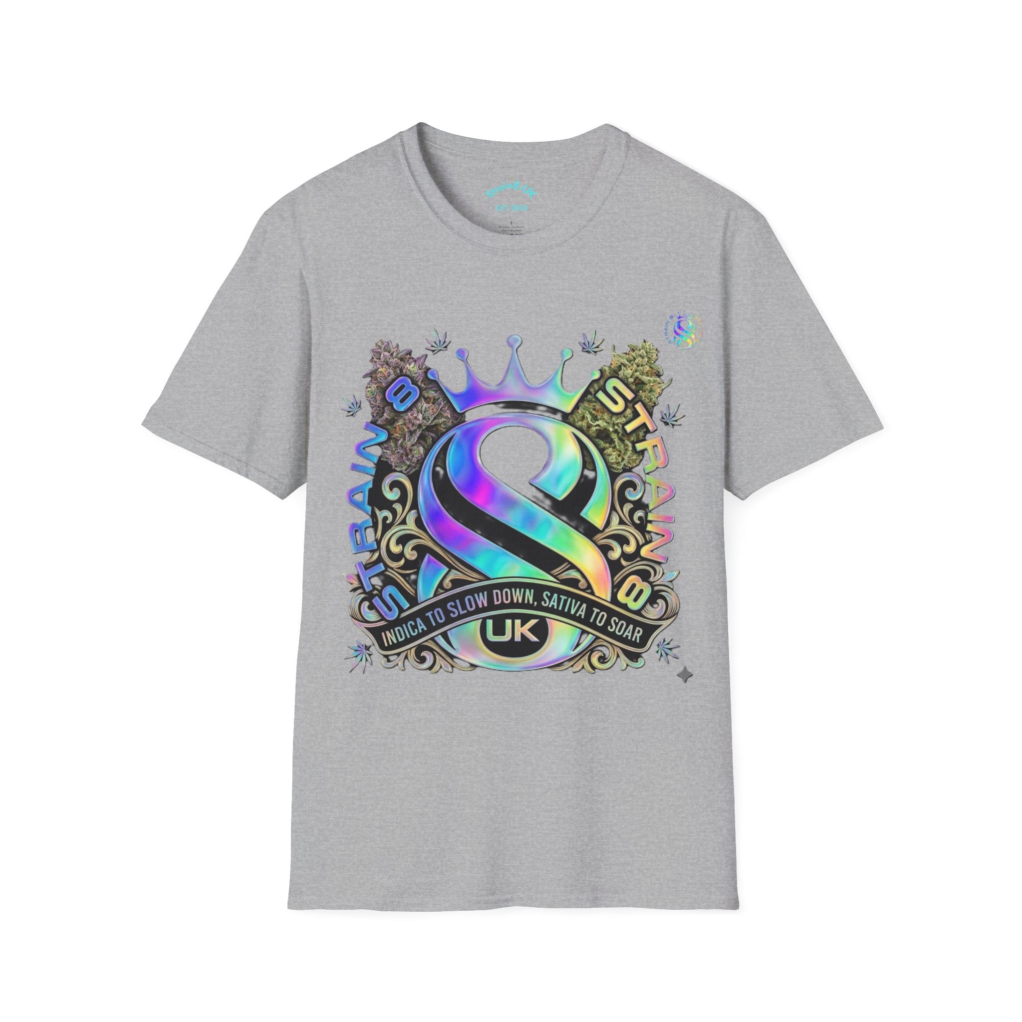Ampersand S8-UK Logo Crown Graphic T-Shirt — Indica/Sativa S8-UK Streetwear Tee