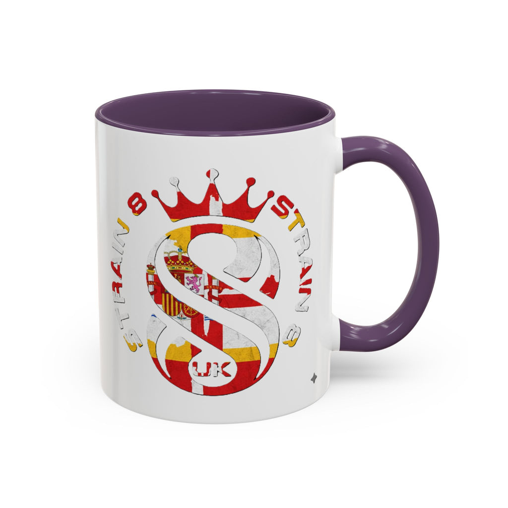 Strain8-UK Fully Spanglish Pride Accent Coffee Mug — 'Soy Español' Crown Monogram (11/15oz)
