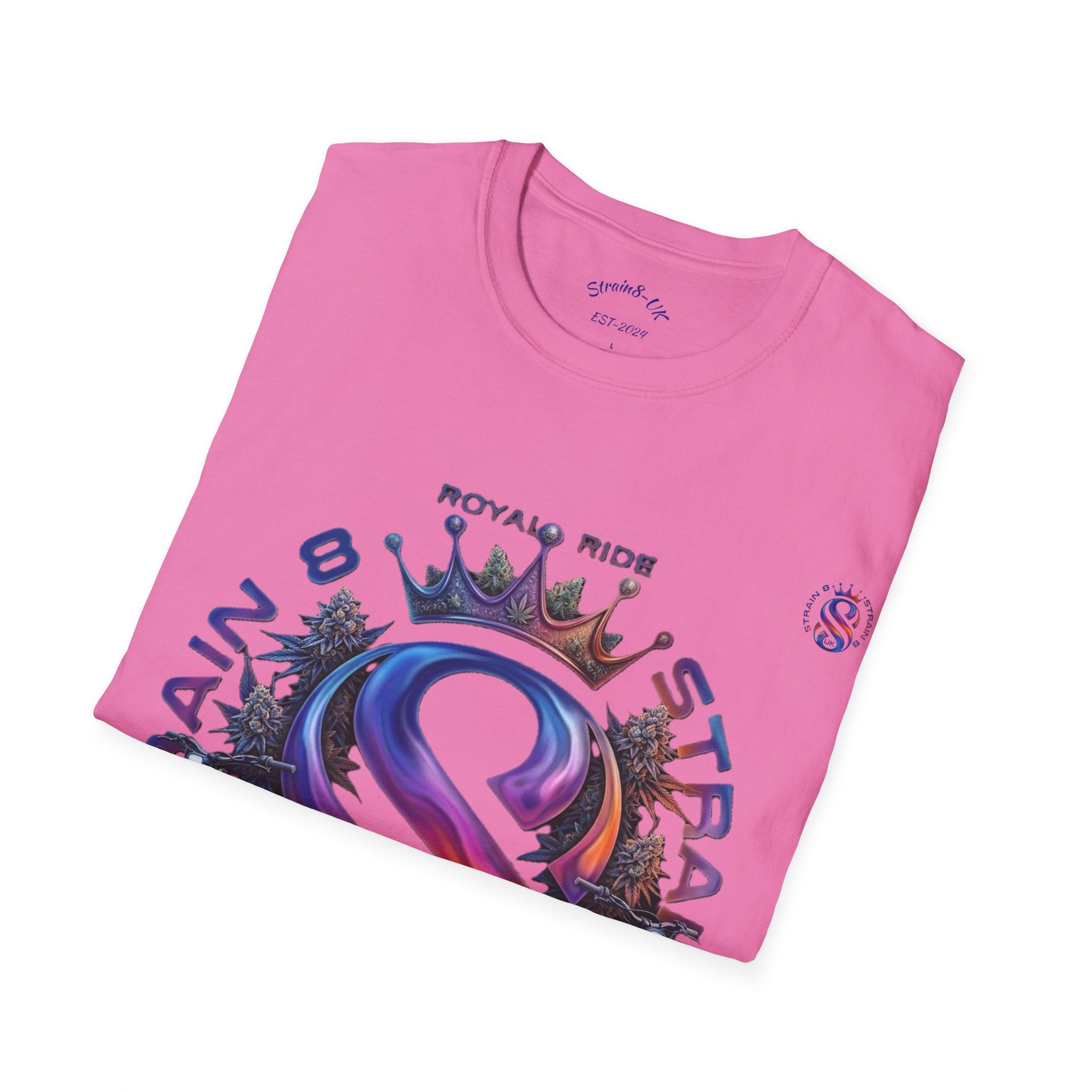 Royal Strain8-UK  Graphic T-Shirt — Bold Crowned "S8-UK" E-Bike Logo Tee