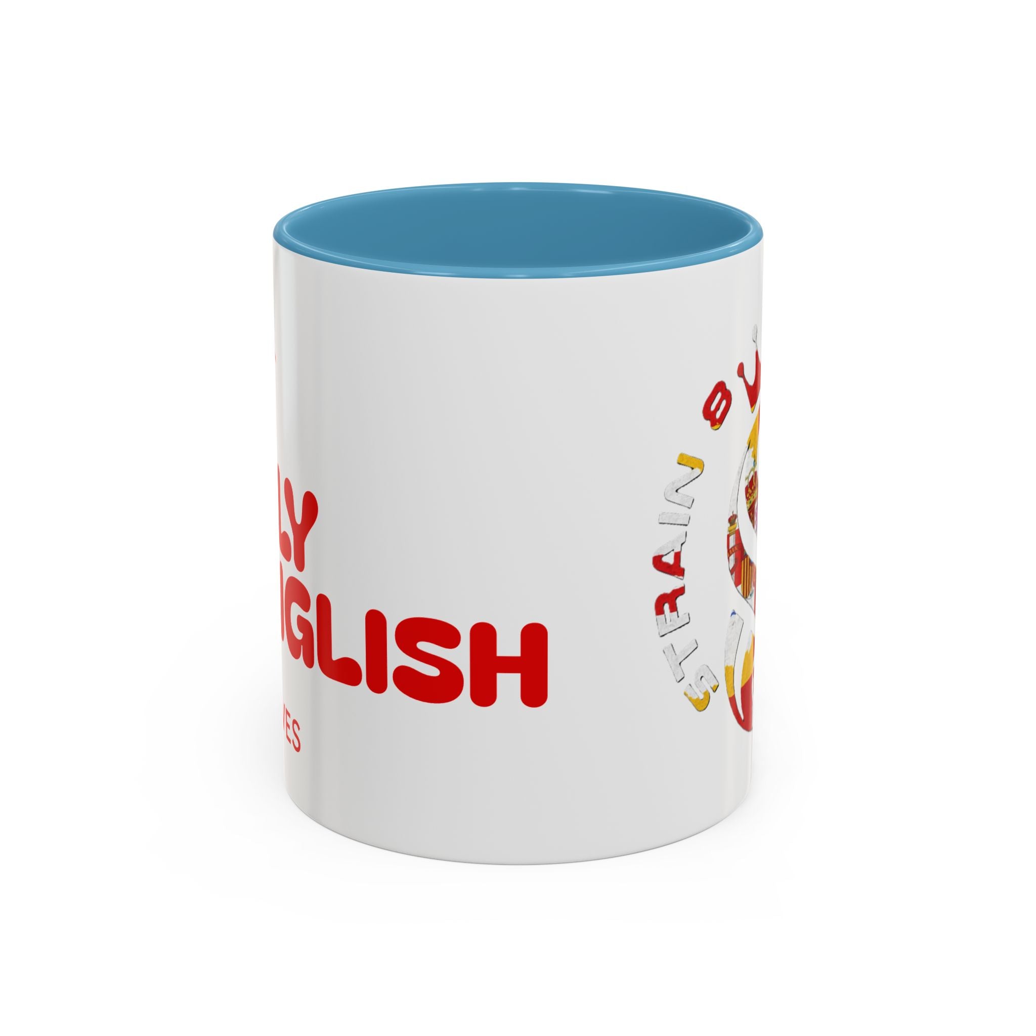 Strain8-UK Fully Spanglish Pride Accent Coffee Mug — 'Soy Español' Crown Monogram (11/15oz)