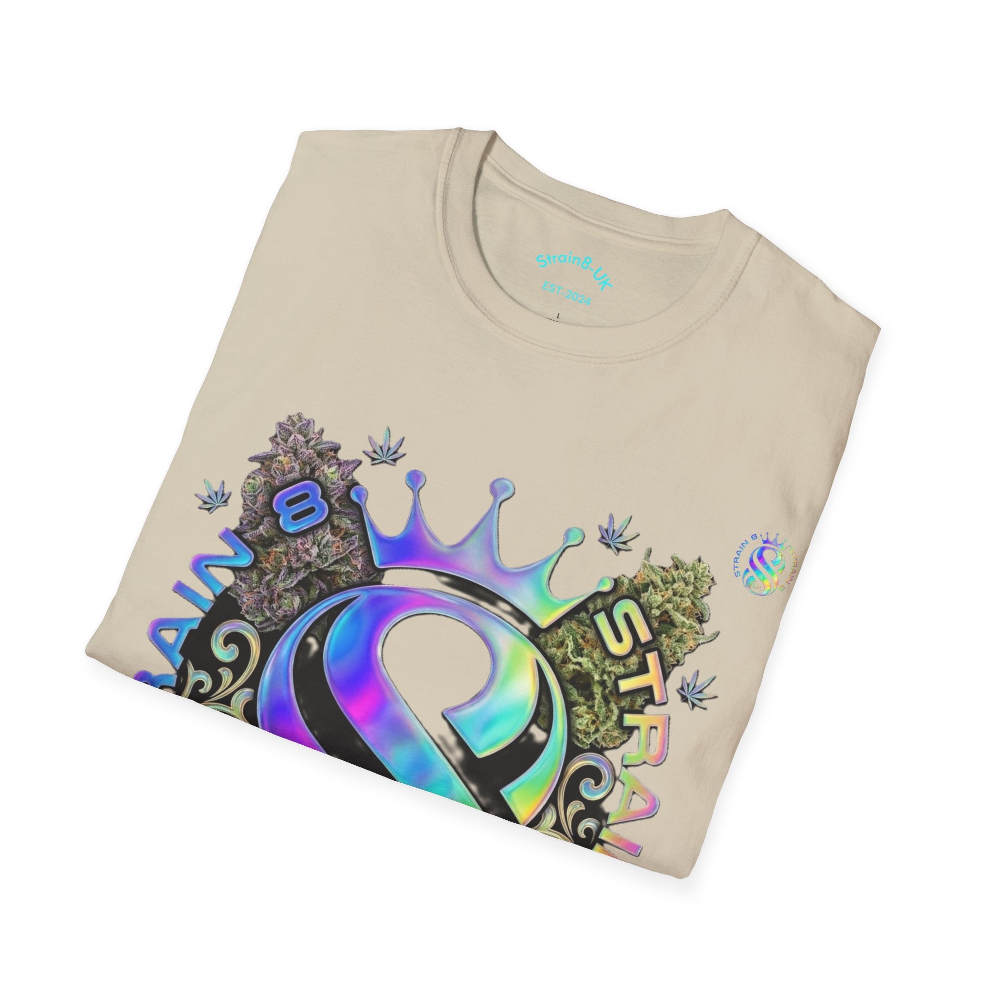 Ampersand S8-UK Logo Crown Graphic T-Shirt — Indica/Sativa S8-UK Streetwear Tee