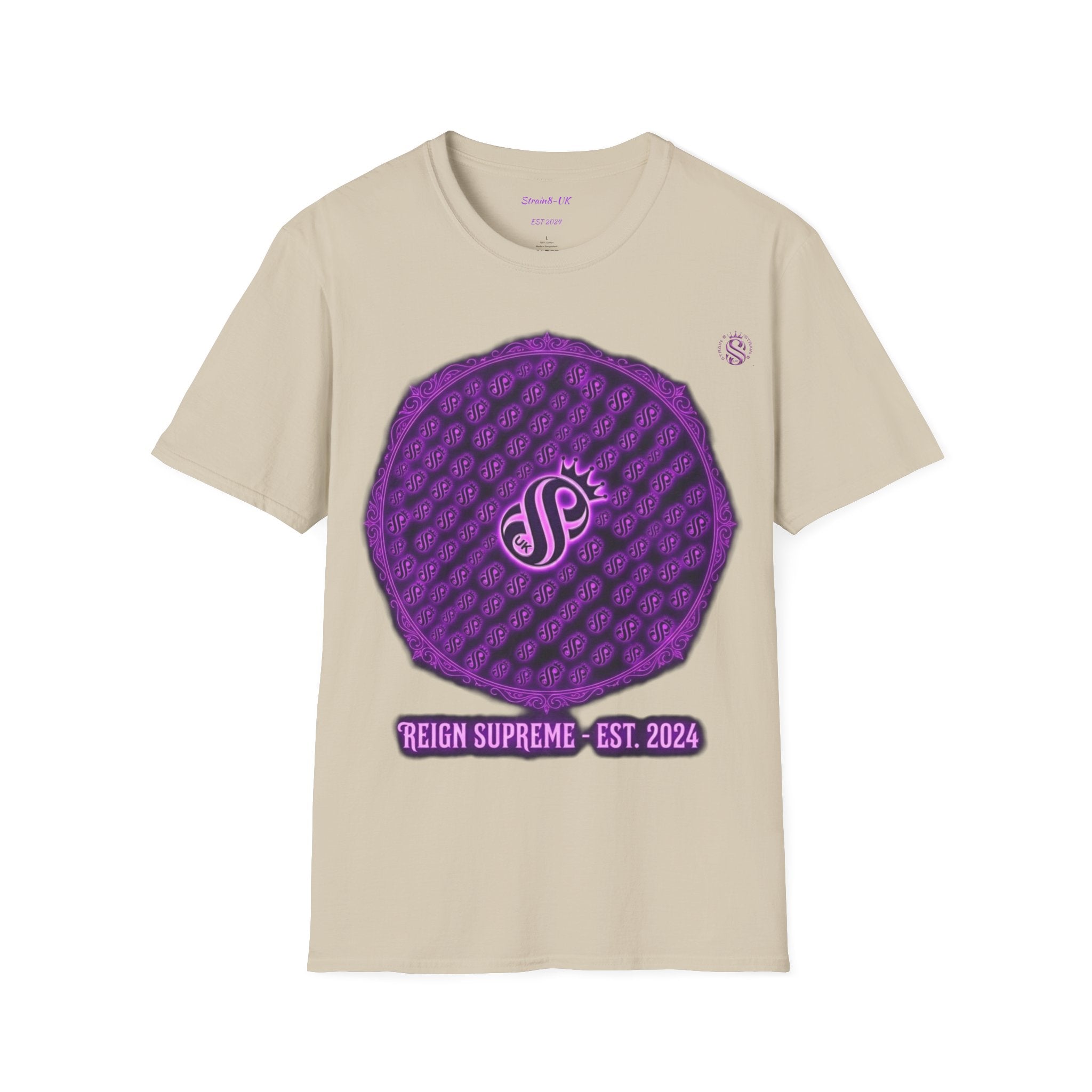 Reign Supreme Purple Medallion T-Shirt — Reign Supreme Est. 2024 Graphic Tee