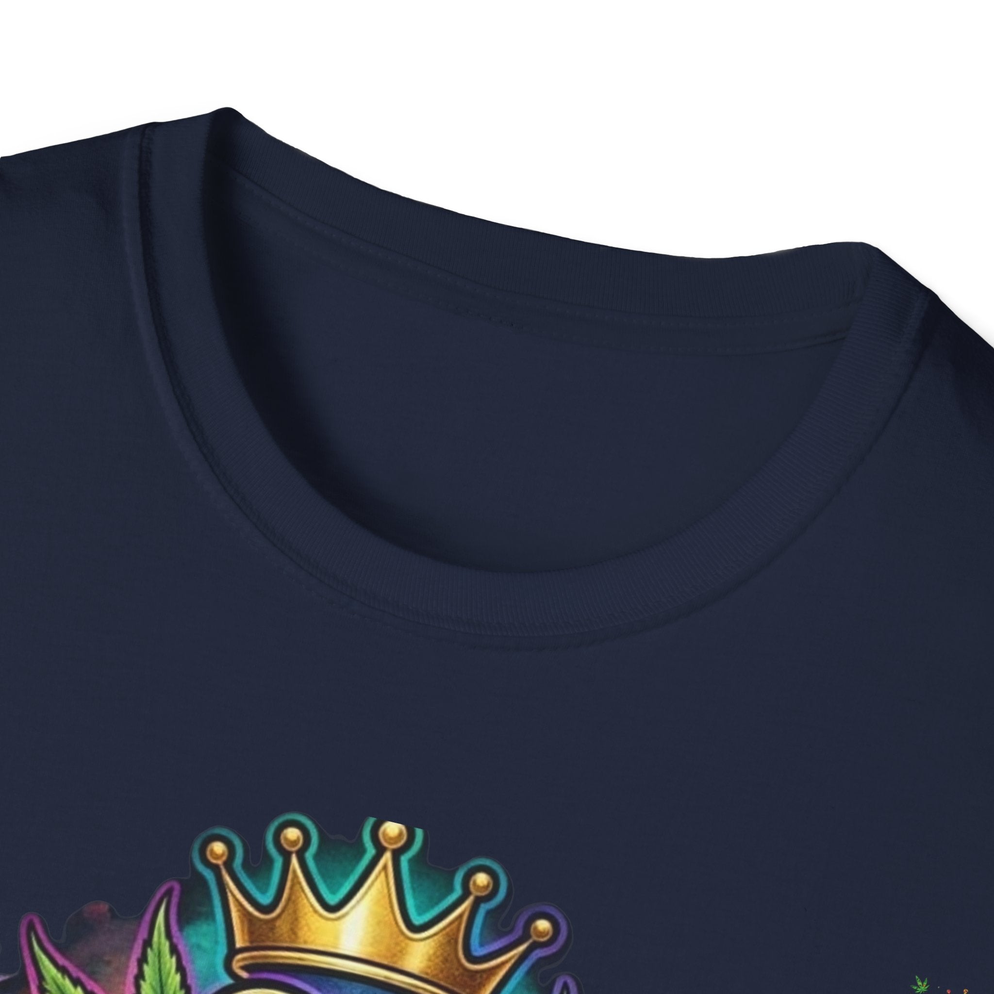 Mrs Always Right Cannabis Strain8-UK  T-Shirt - Colourful Crowned S8-UK Logo Leaf Design