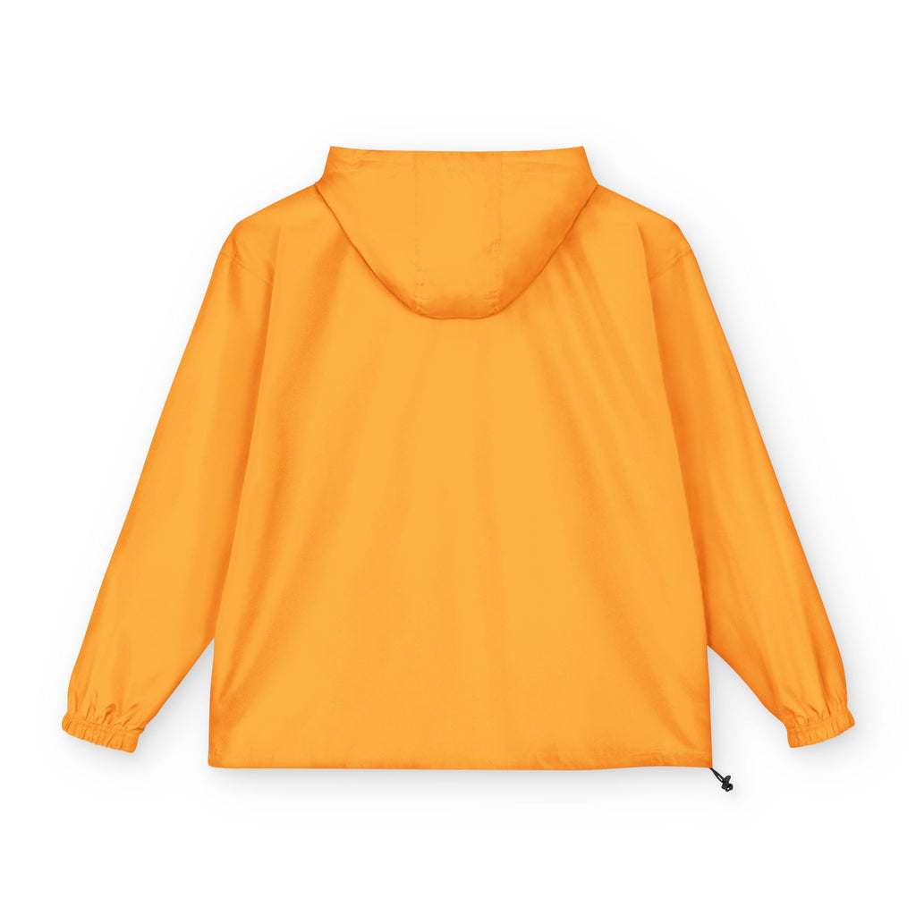 Strain8-uk Packable Orange Anorak Jacket with Script 'S8 Crest