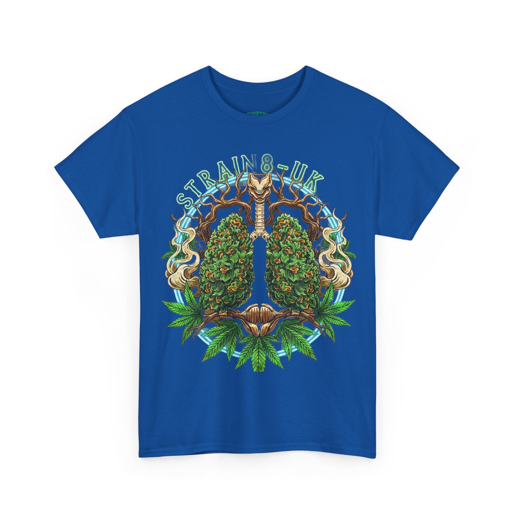 Strain8-UK Weed Lungs Cannabis Art T-Shirt
