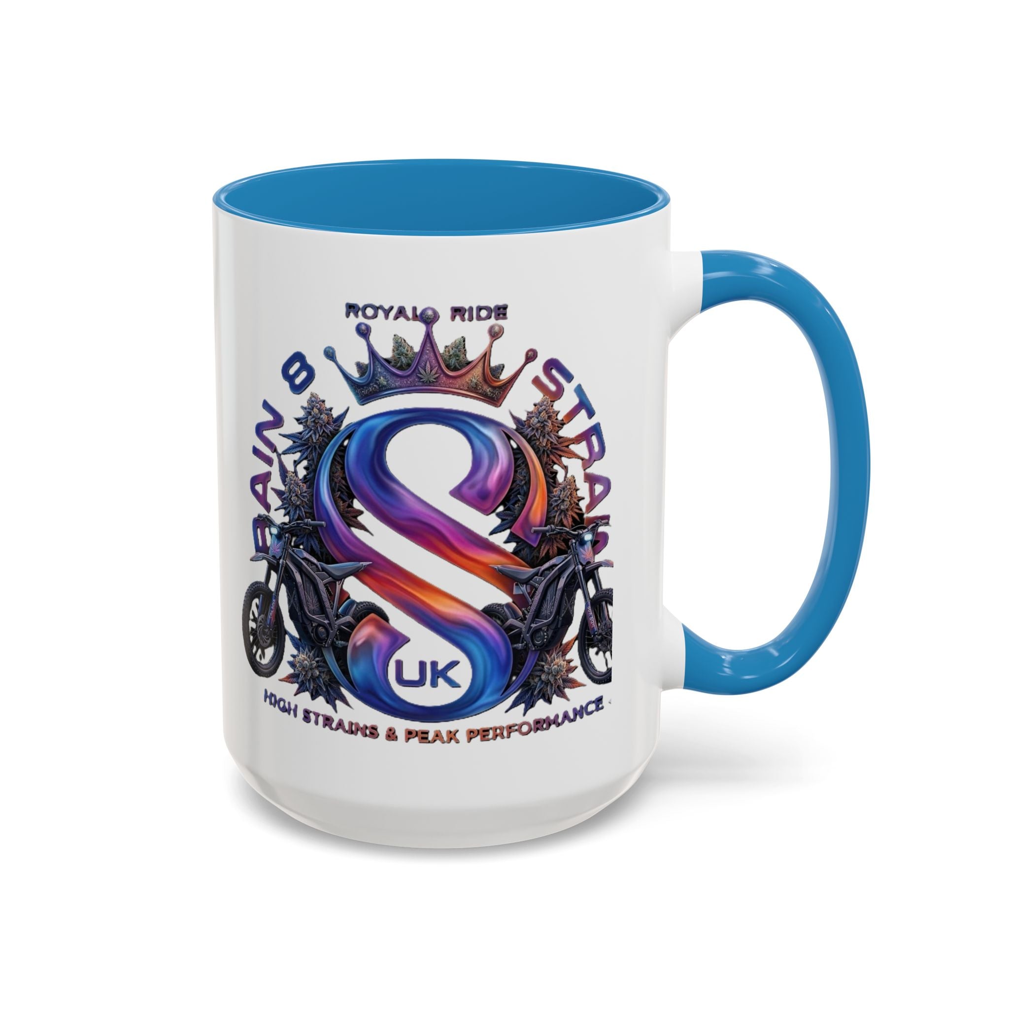 Royal Ride Strain8-UK Accent Coffee Mug – E-Bike Logo 11/15oz