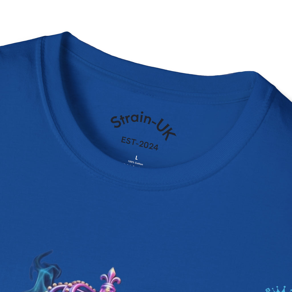 Strain8-UK T-Shirt — Vibrant Floral Design With Original Logo Graphic Tee
