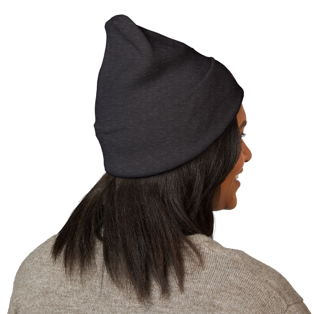 Embroidered Graffiti S8-UK Logo Cuffed Beanie — Cozy Knit Winter Hat