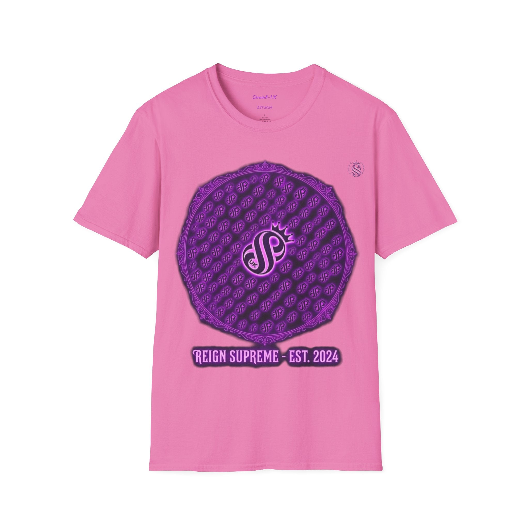 Reign Supreme Purple Medallion T-Shirt — Reign Supreme Est. 2024 Graphic Tee