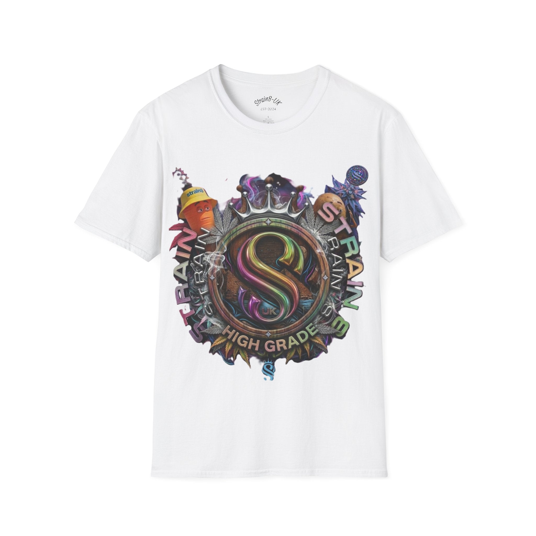 High Grade Strain8-UK Original  Logo Graphic T-Shirt Ted&Fred