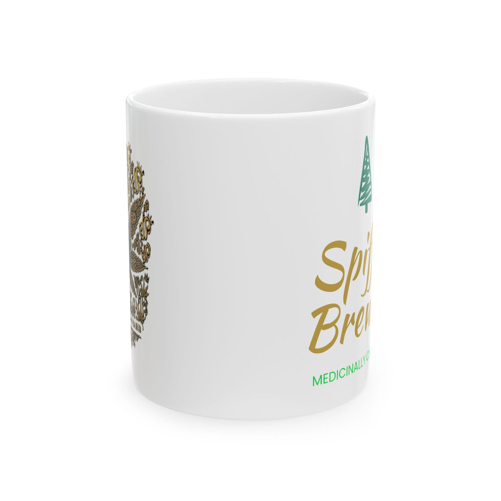 Ceramic Strain8-UK Mug — 'Spiffin/Brewin' Forest Tea Coffee Mug (11oz & 15oz)