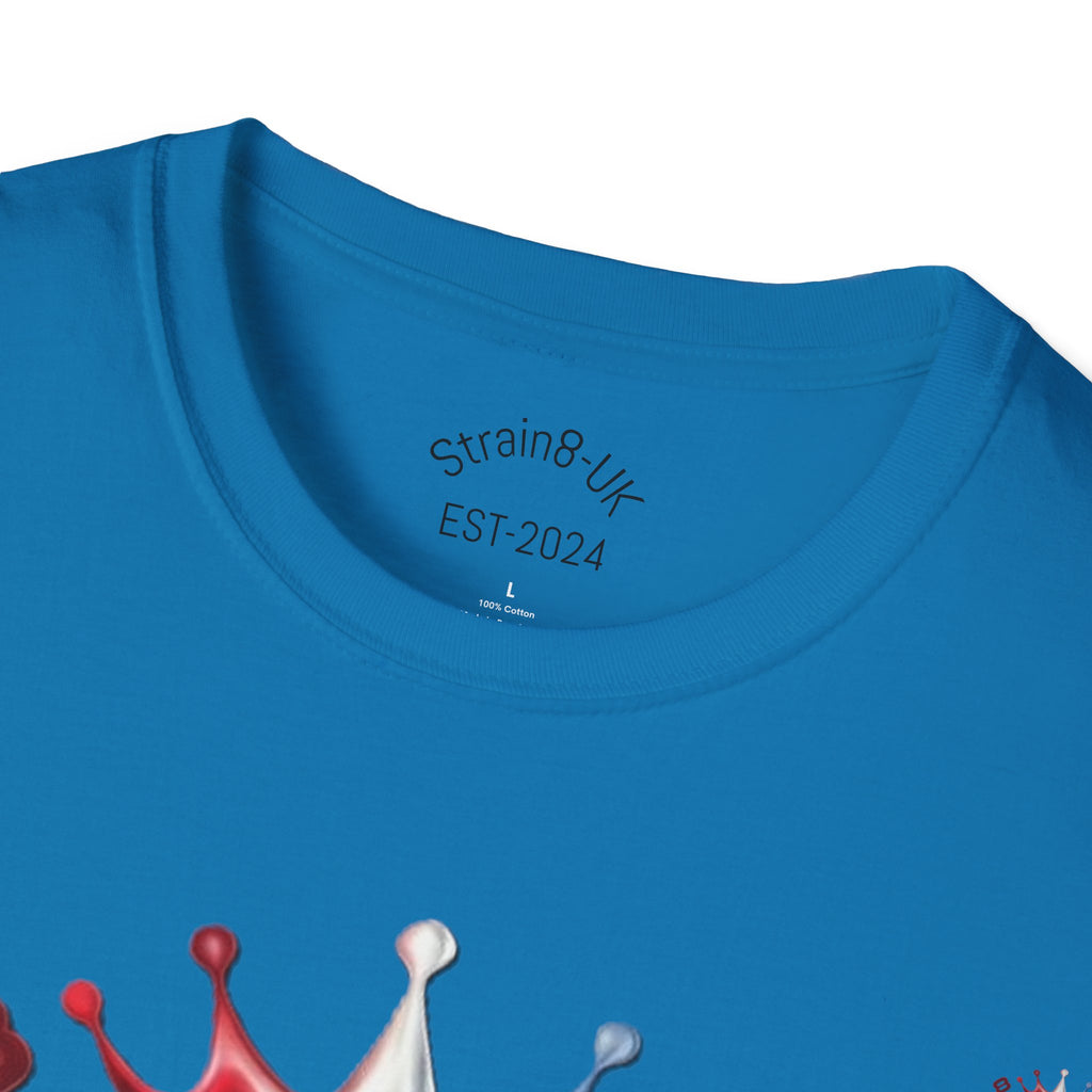 The Royal Strain8-UK T‑Shirt – Cute Cartoon Ted the carrot & Lucy the leak Veggie Characters Tee