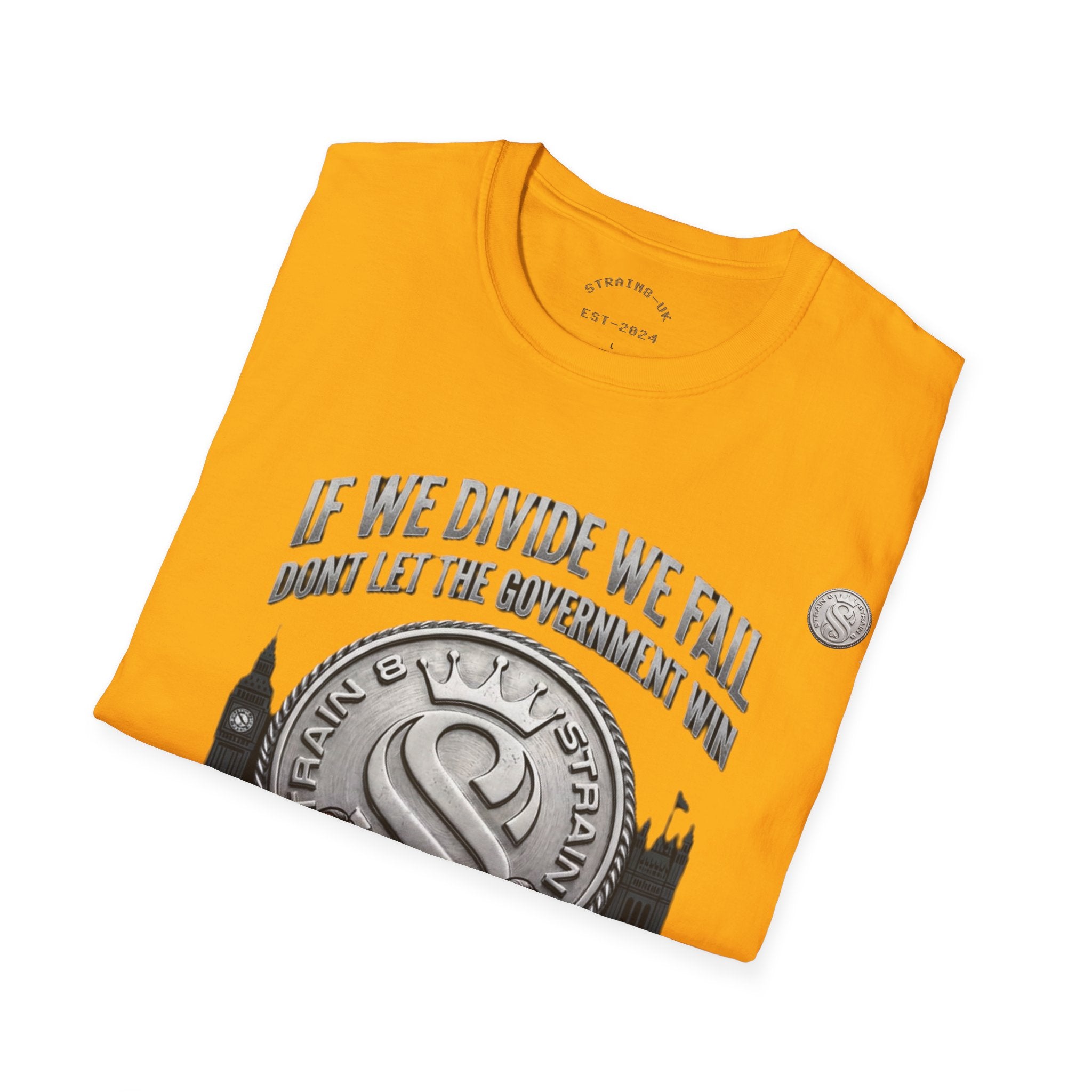 Strain8-UK If We Divide We Fall T-Shirt — Vintage Union Solidarity Graphic Tee
