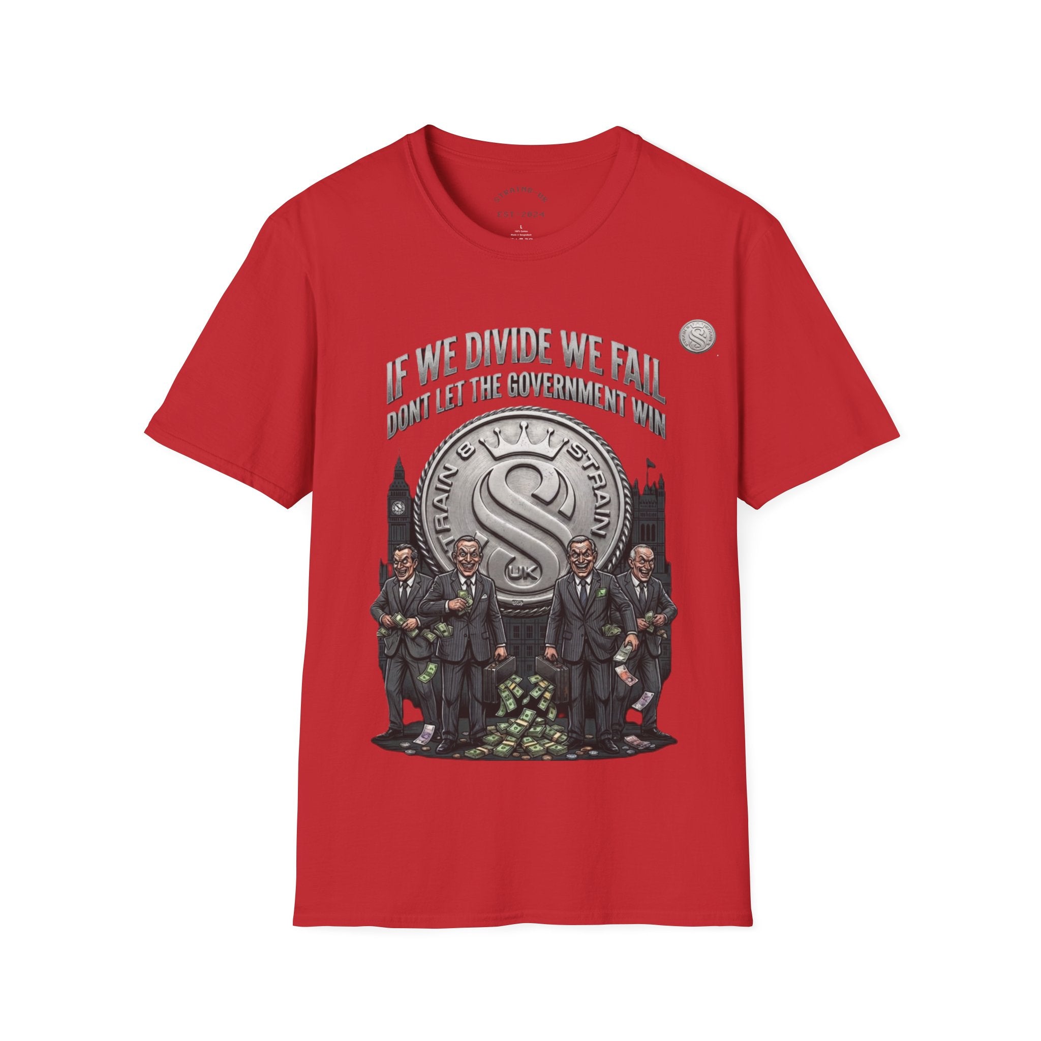 Strain8-UK If We Divide We Fall T-Shirt — Vintage Union Solidarity Graphic Tee