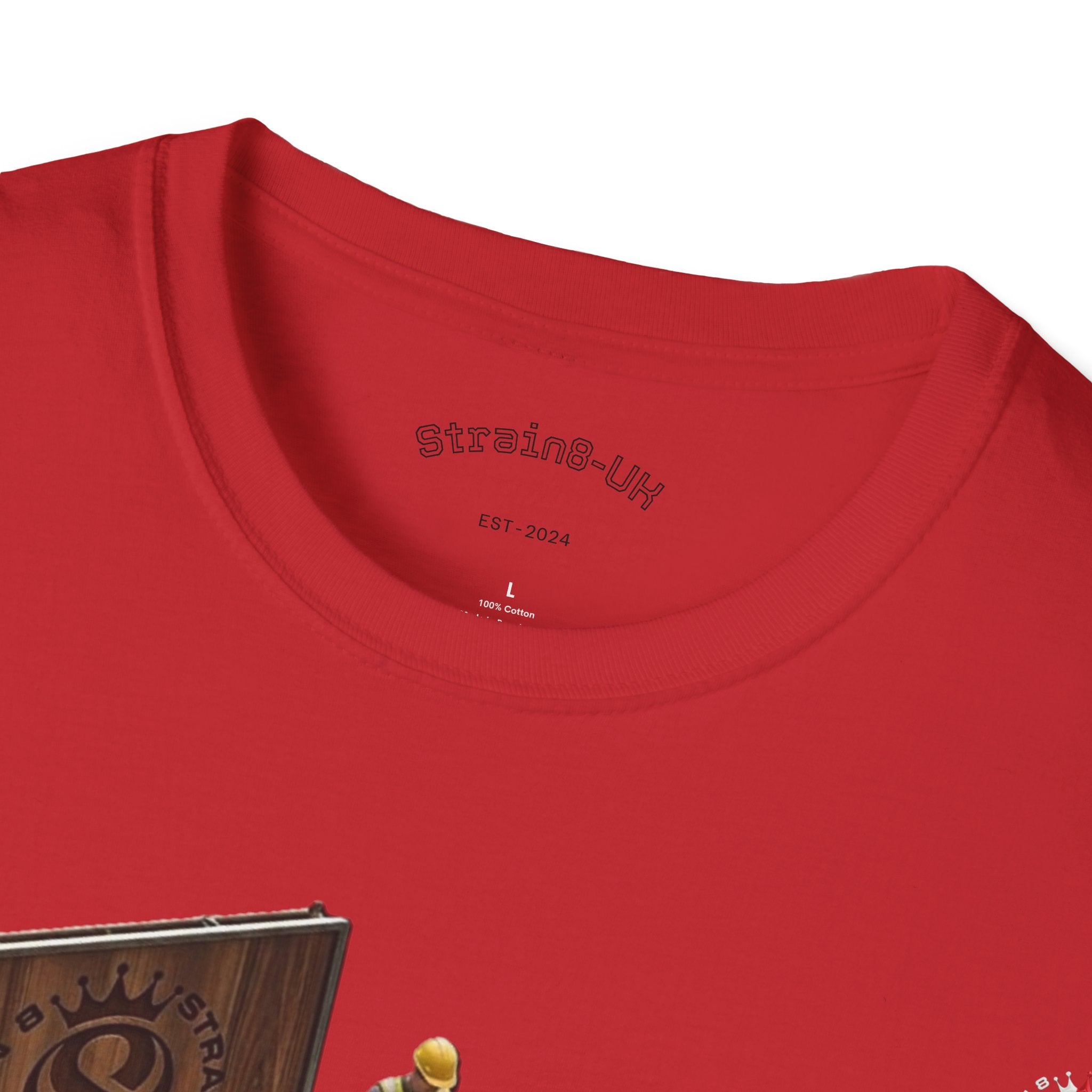 Aerospace Restoration S8-UK Crew T-Shirt — Rocket Repair Workshop Illustration