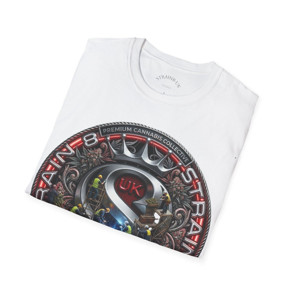 Strain8-UK  Audio Speaker Logo build Graphic T-Shirt