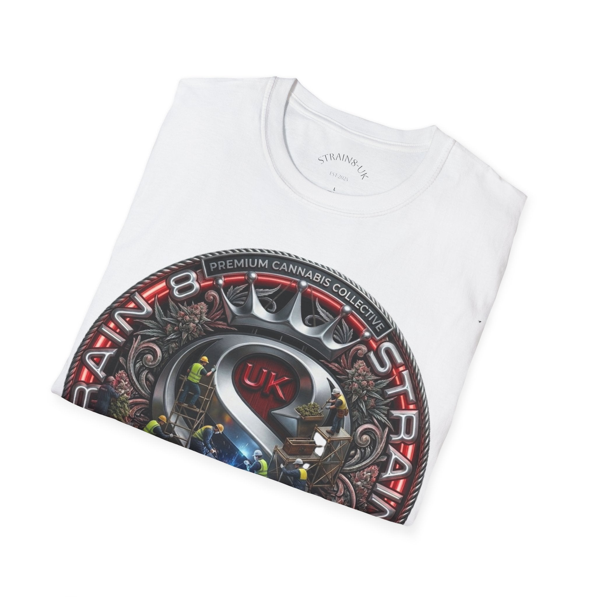 Strain8-UK  Audio Speaker Logo build Graphic T-Shirt
