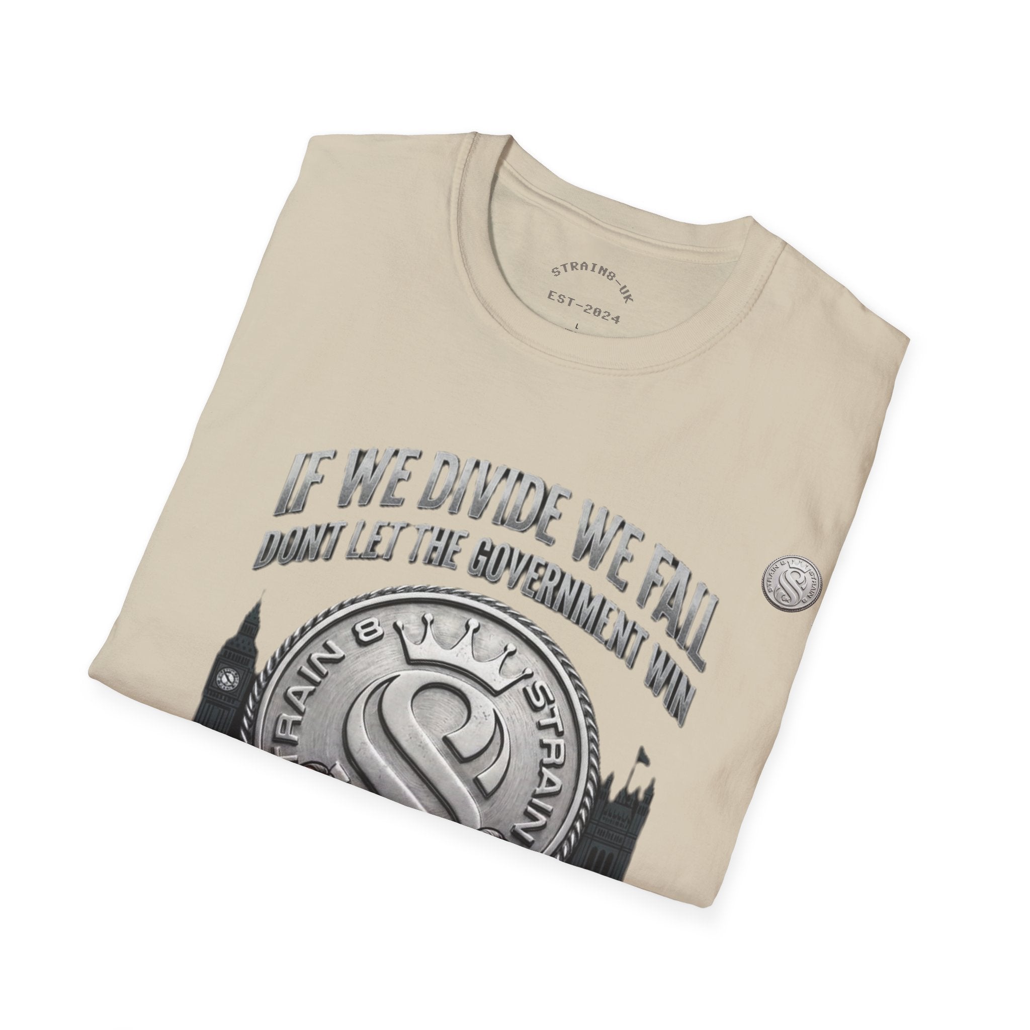 Strain8-UK If We Divide We Fall T-Shirt — Vintage Union Solidarity Graphic Tee