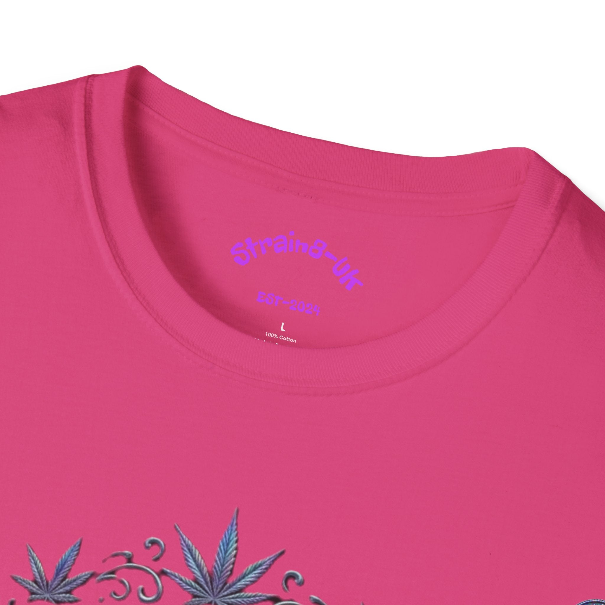 Strain8-UK Supreme Sativa Graphic T‑Shirt — "The Highest Grade" Psychedelic Logo Tee
