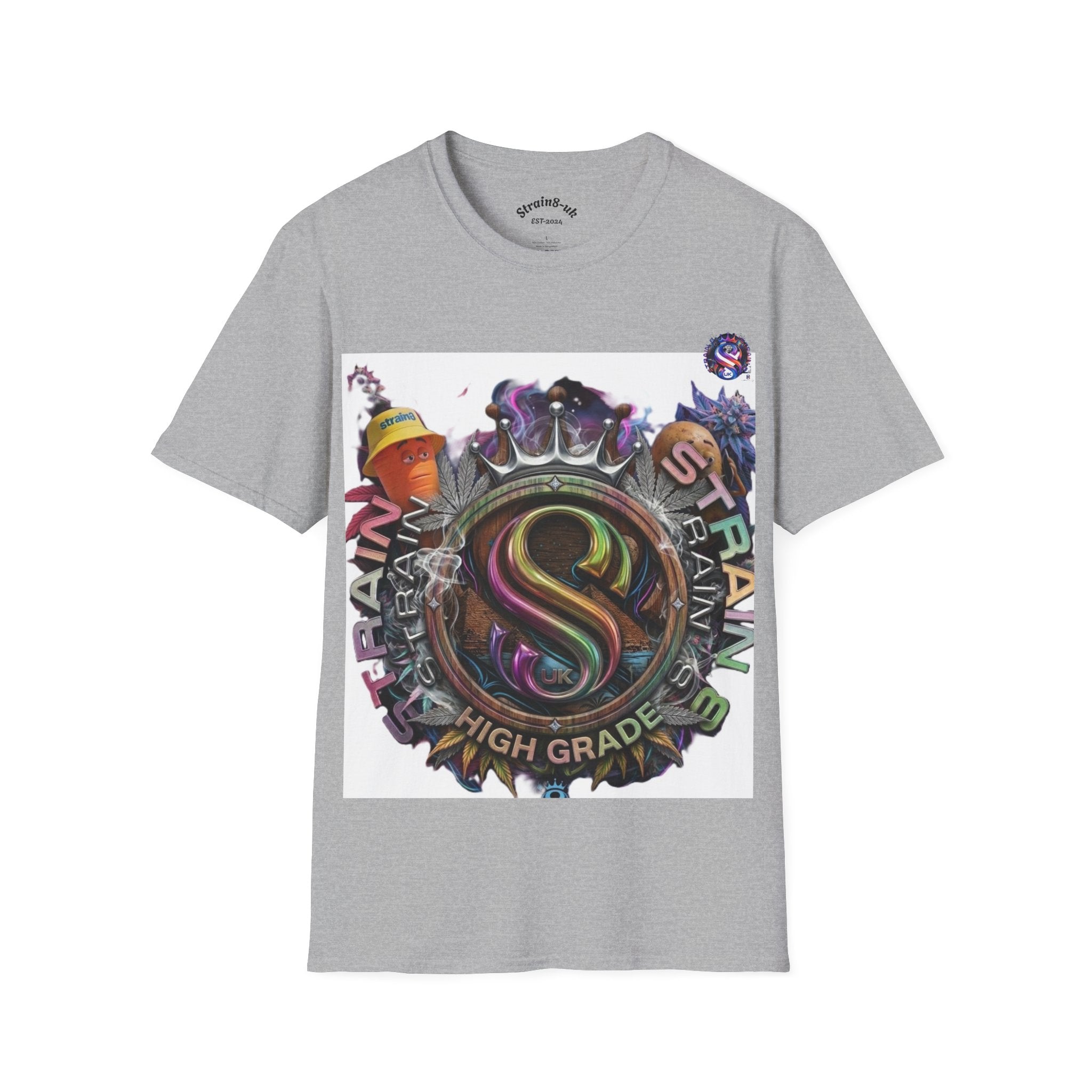 Graffiti Skate Strain8-UK Logo Original Logo T-Shirt — 'High Grade' Streetwear Graphic Tee