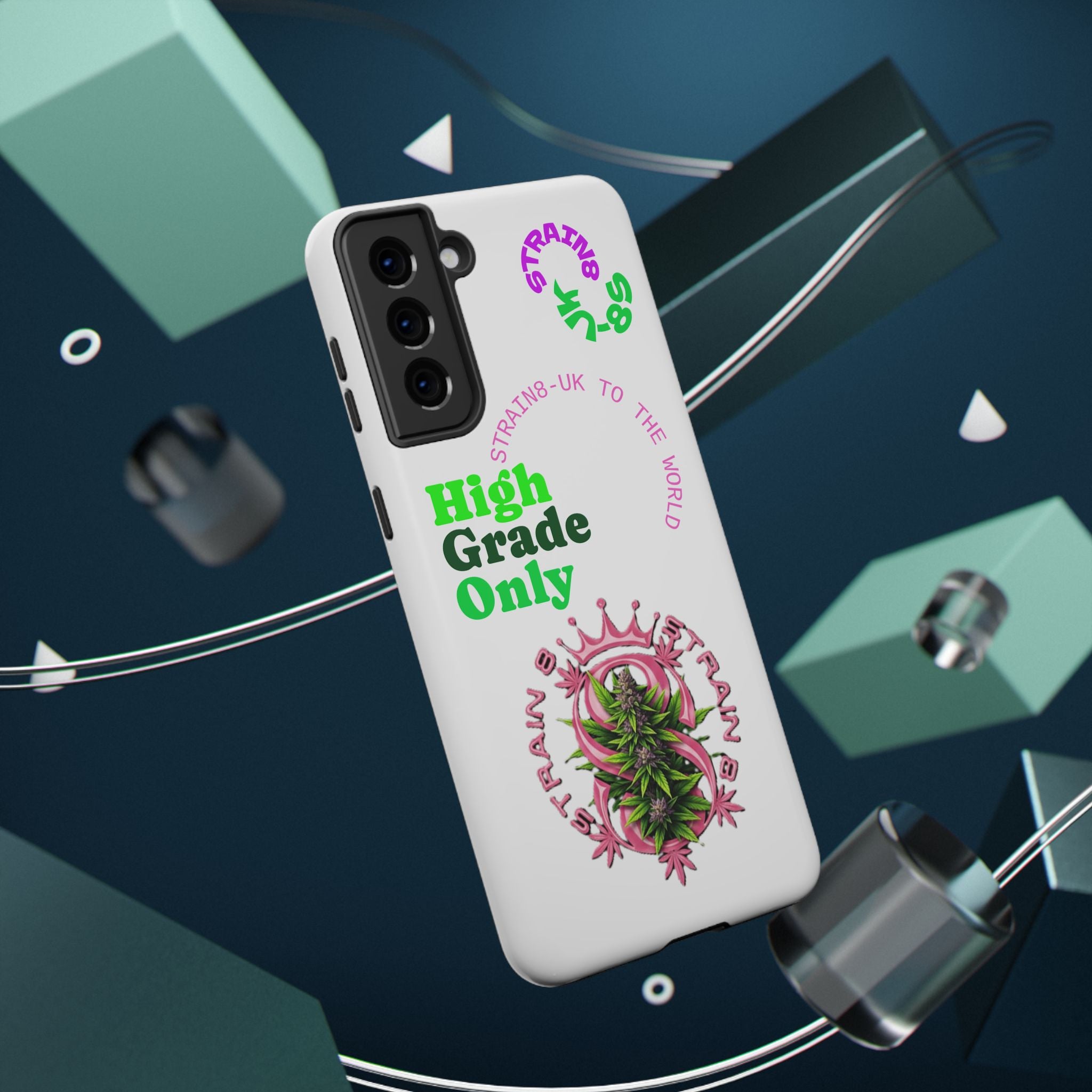 Impact-Resistant Phone Case —Strain8-UK  "High Grade Only"