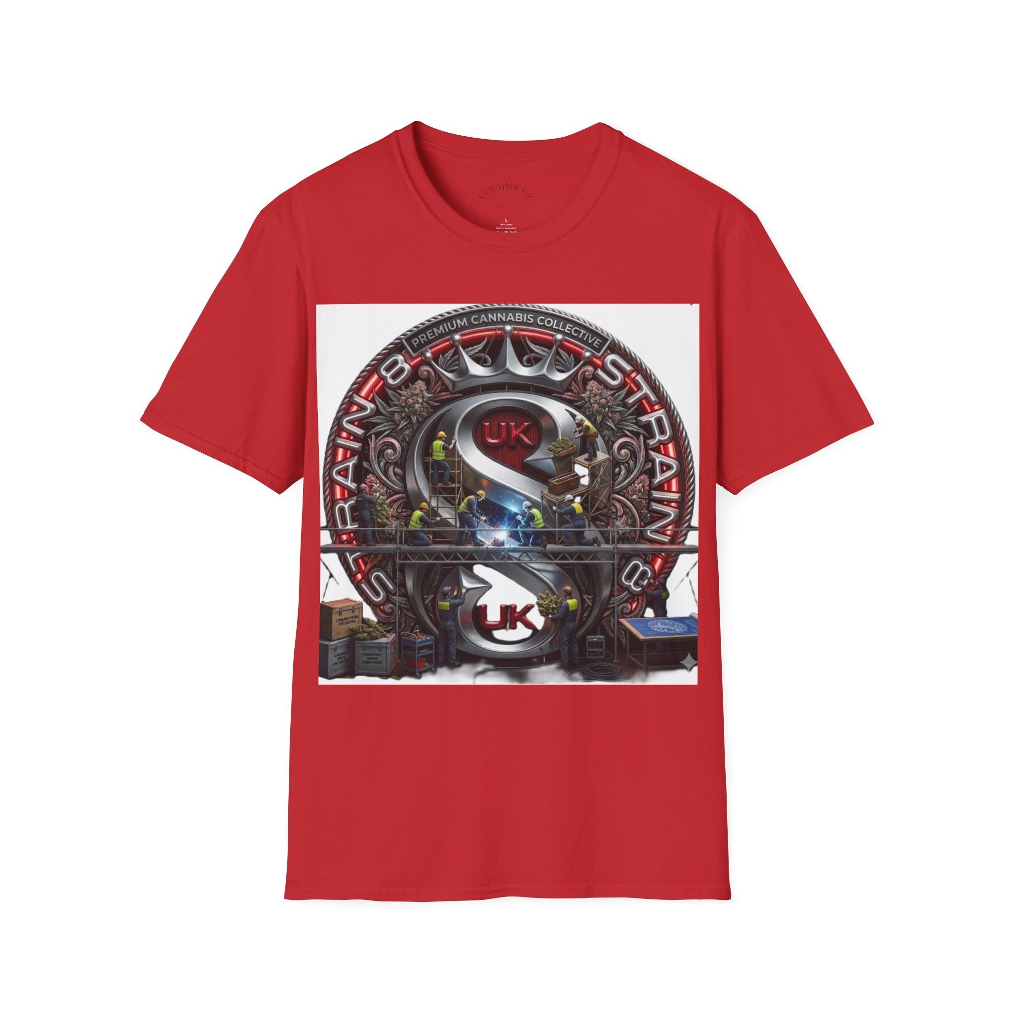 Strain8-UK  Audio Speaker Logo build Graphic T-Shirt