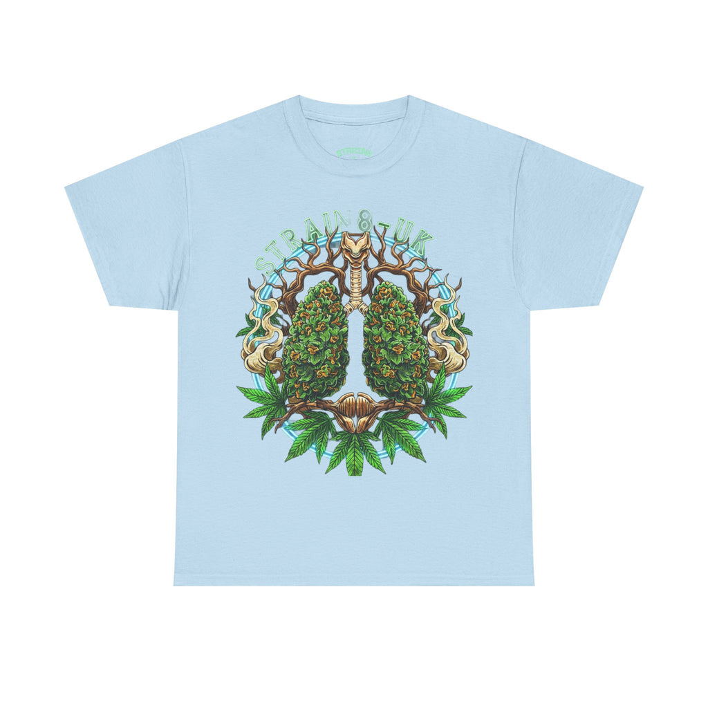 Strain8-UK Weed Lungs Cannabis Art T-Shirt
